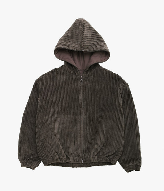 GABRIELA COLL GARMENTS ''NO.216 CORDUROY PUFFER ZIPPER JACKET ''(BROWN)