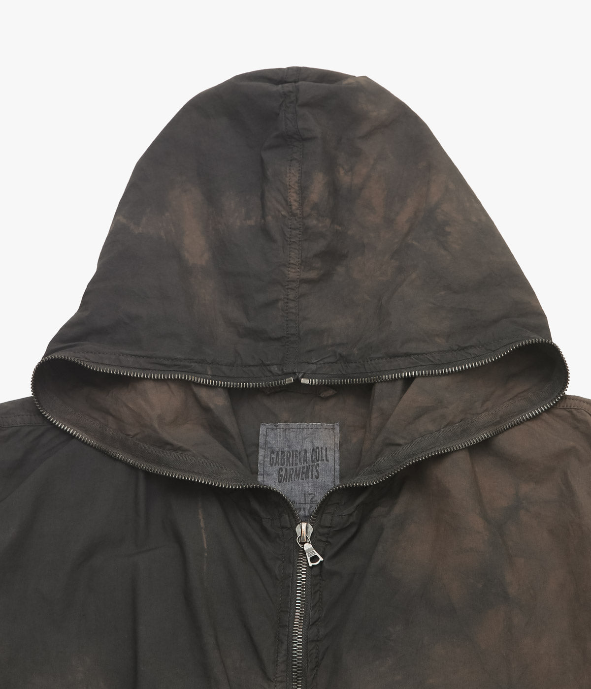 GABRIELA COLL GARMENTS ''NO.216 POPLIN HOODED ZIPPER JACKET