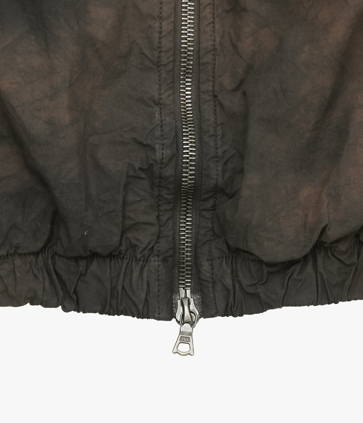 GABRIELA COLL GARMENTS ''NO.216 POPLIN HOODED ZIPPER JACKET'' (BROWN/BLACK)