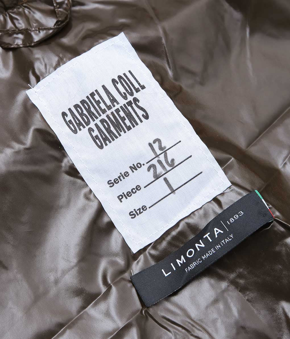 GABRIELA COLL GARMENTS ''NO.216 TECHNICAL HOODED JACKET'' (BROWN GABRIELA COLL GARMENTS ''NO.216 TECHNICAL HOODED JACKET'' (BROWN
