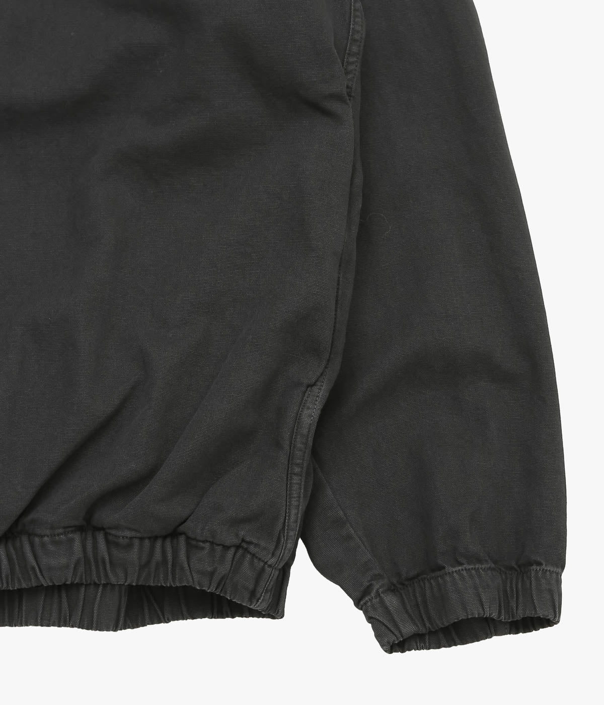 GABRIELA COLL GARMENTS ''NO.216 THIN CANVAS HOODED ZIPPER JACKET'' (BLACK)