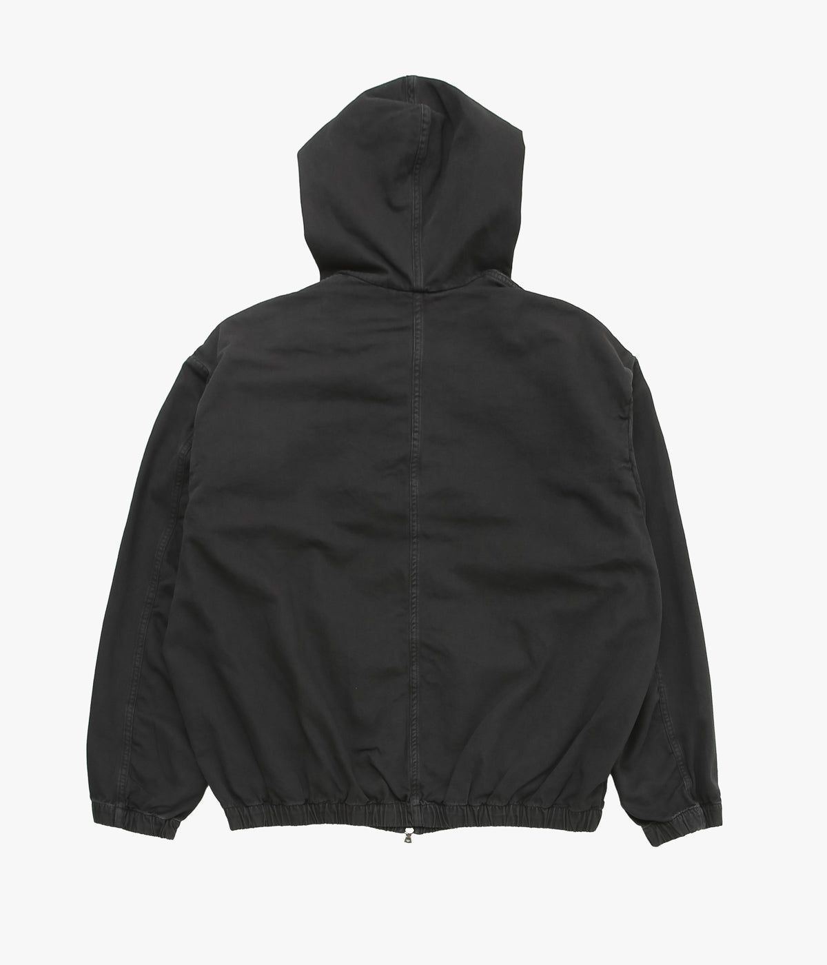 GABRIELA COLL GARMENTS ''NO.216 THIN CANVAS HOODED ZIPPER JACKET'' (BLACK)