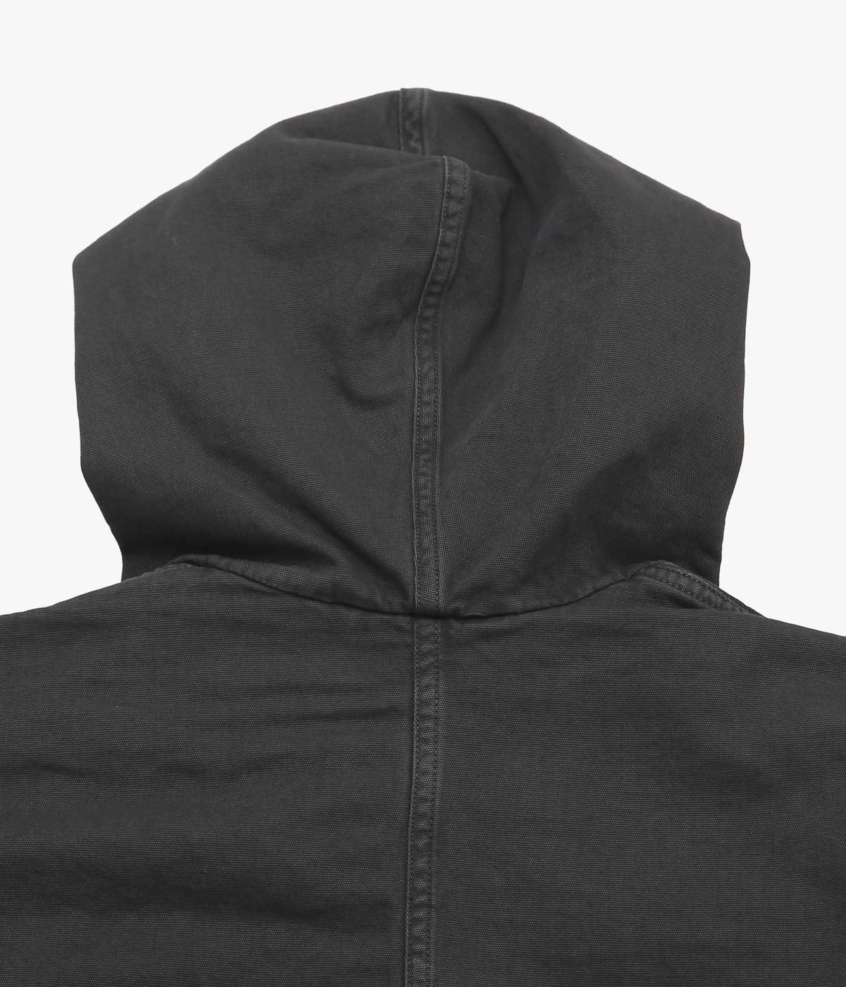 GABRIELA COLL GARMENTS ''NO.216 THIN CANVAS HOODED ZIPPER JACKET'' (BLACK)