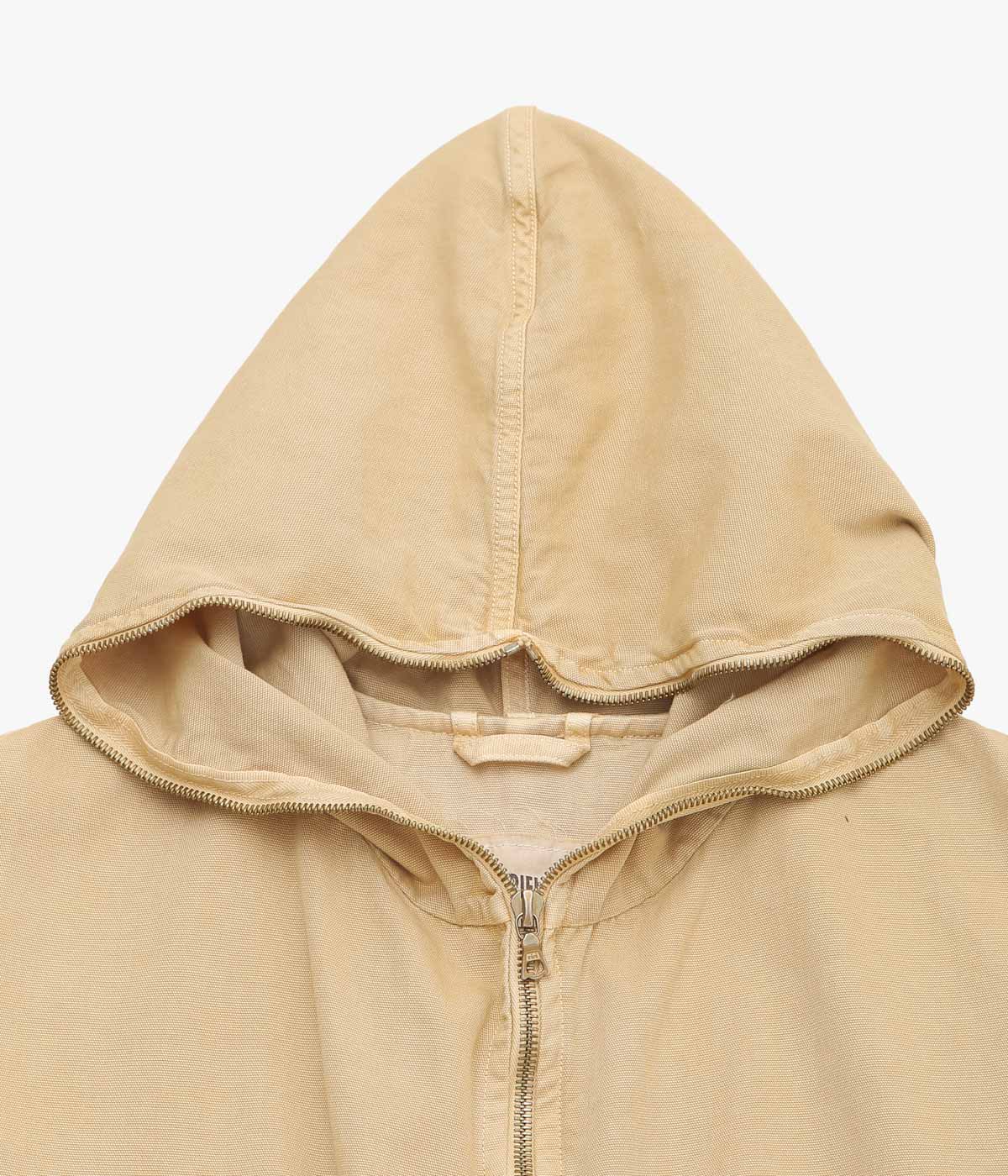 GABRIELA COLL GARMENTS ''NO.216 THIN CANVAS HOODED ZIPPER JACKET'' (SAND)