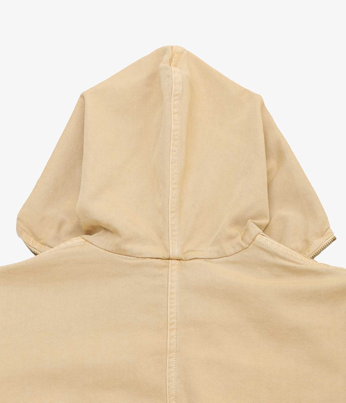 GABRIELA COLL GARMENTS ''NO.216 THIN CANVAS HOODED ZIPPER JACKET'' (SAND)