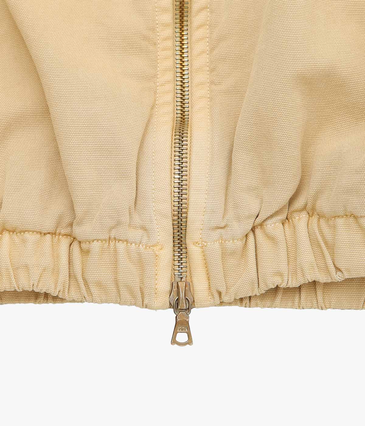 GABRIELA COLL GARMENTS ''NO.216 THIN CANVAS HOODED ZIPPER JACKET'' (SAND)