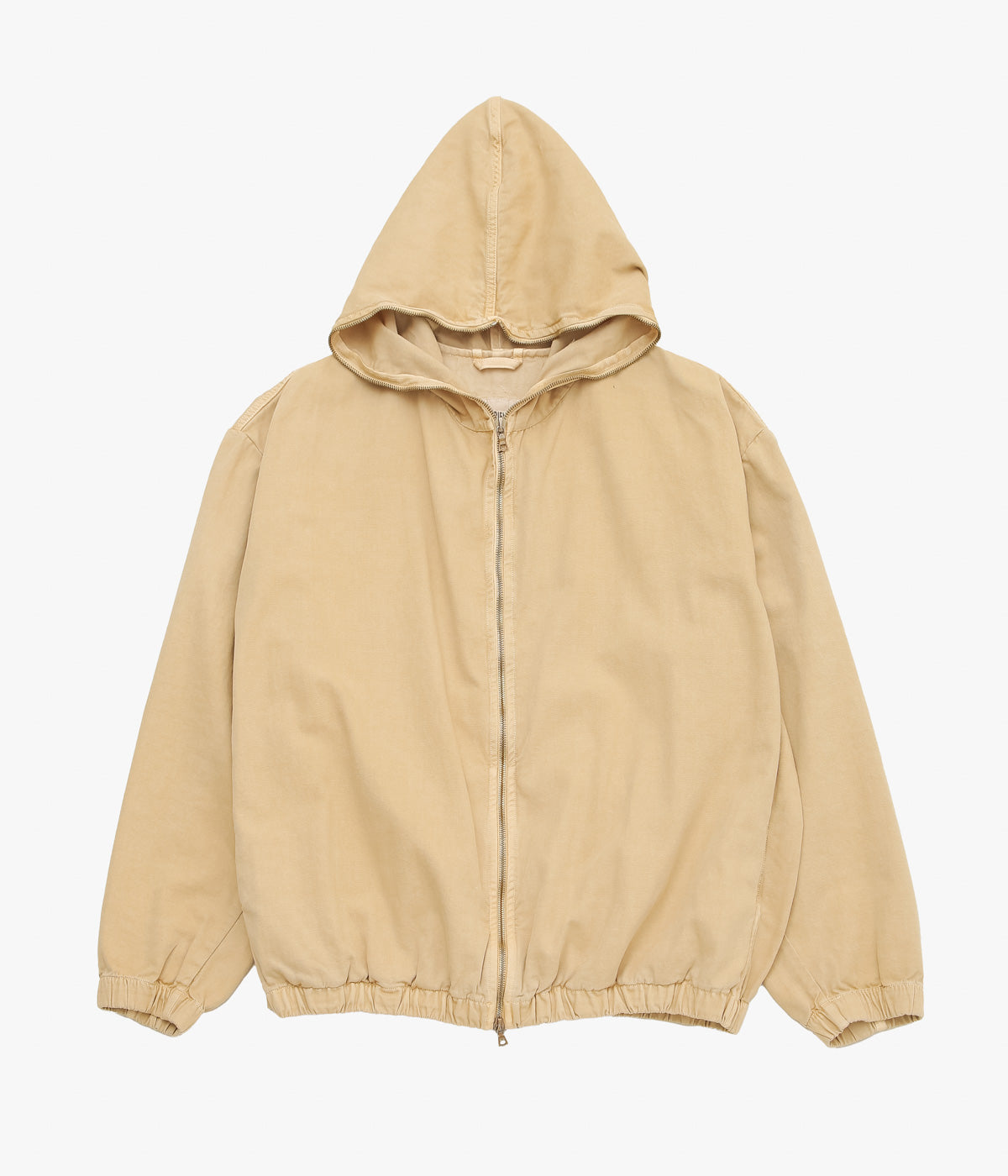 GABRIELA COLL GARMENTS ''NO.216 THIN CANVAS HOODED ZIPPER JACKET'' (SAND)