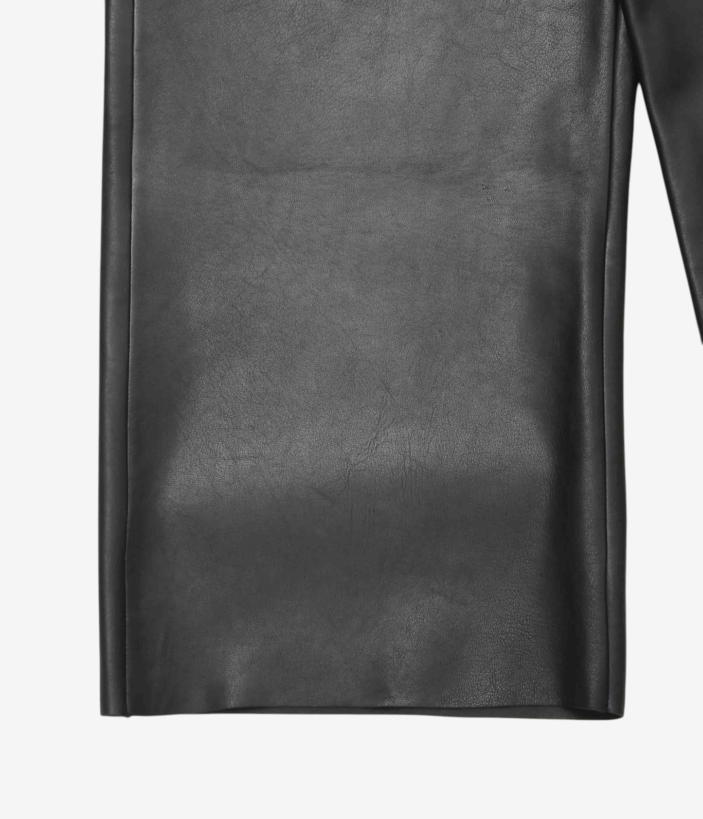 GABRIELA COLL GARMENTS ''NO.249 LEATHER FULL TROUSERS'' (BLACK)