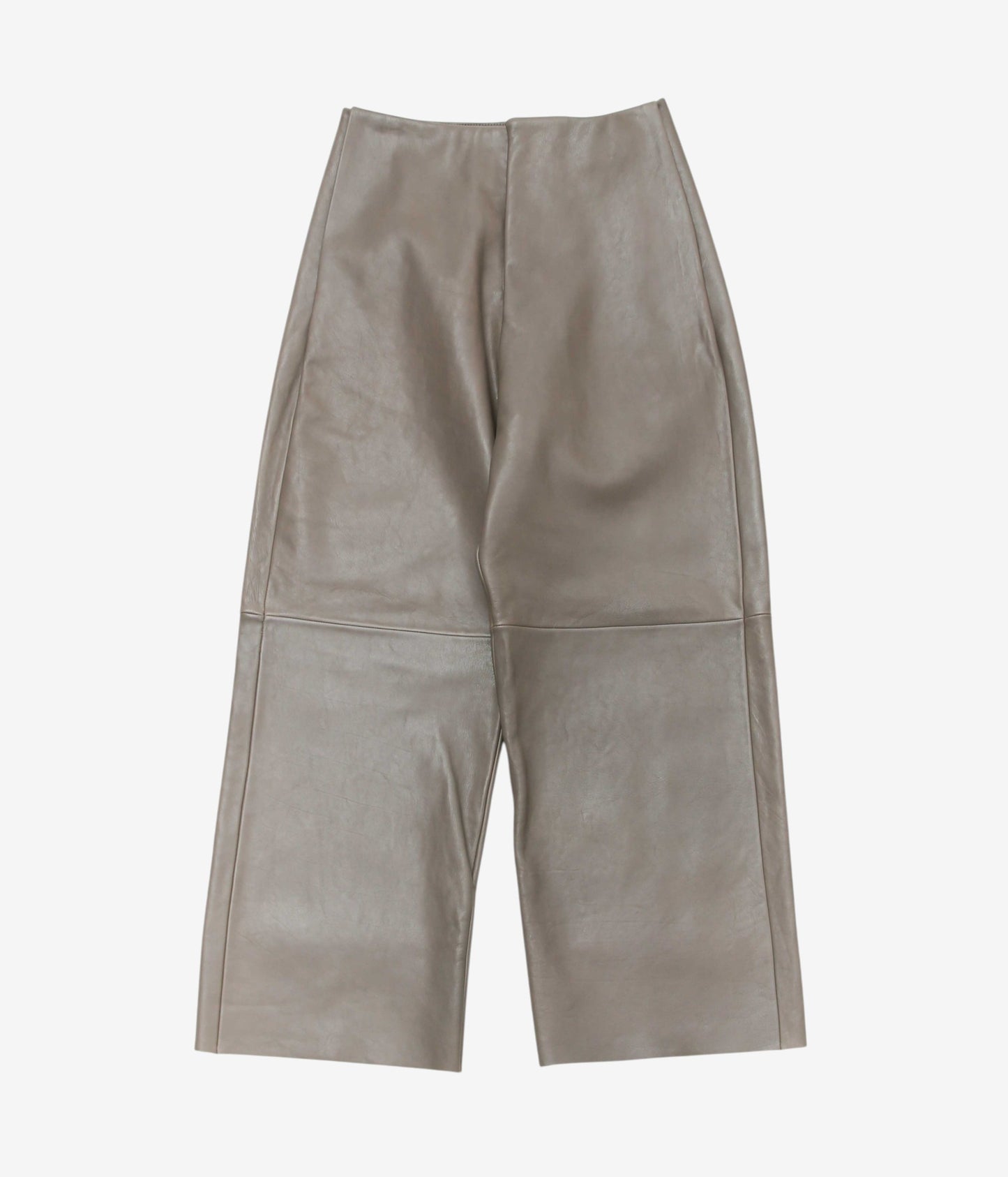 GABRIELA COLL GARMENTS "NO.249 LEATHER FULL TROUSERS" (DUST)