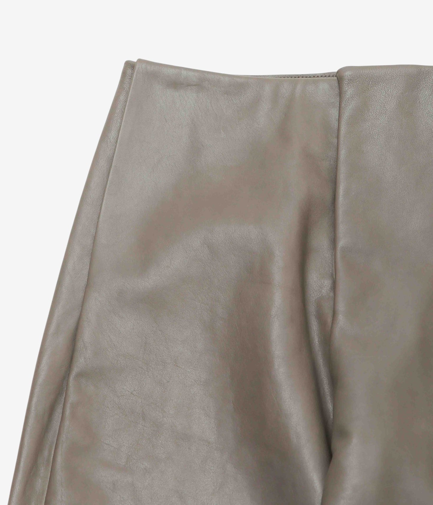 GABRIELA COLL GARMENTS "NO.249 LEATHER FULL TROUSERS" (DUST)