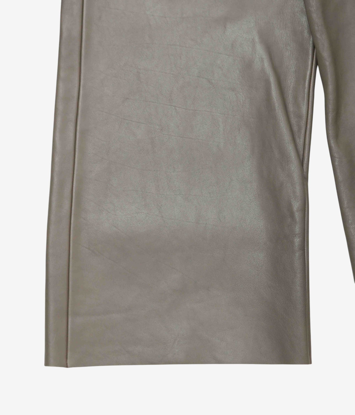 GABRIELA COLL GARMENTS "NO.249 LEATHER FULL TROUSERS" (DUST)