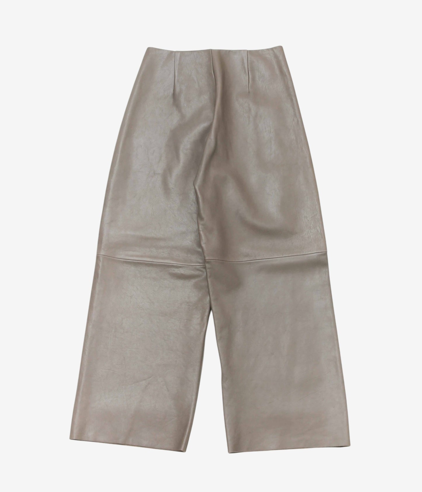 GABRIELA COLL GARMENTS "NO.249 LEATHER FULL TROUSERS" (DUST)