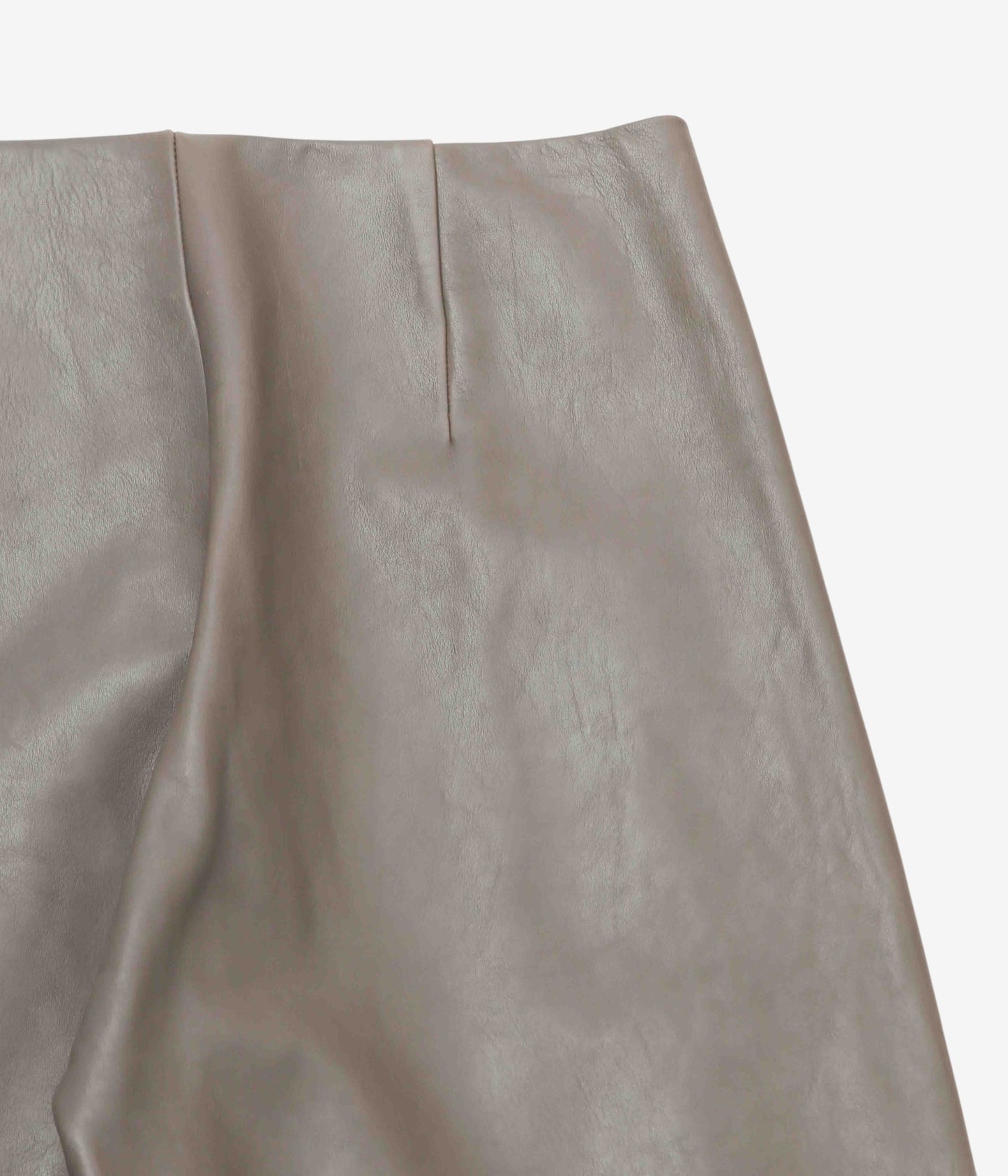 GABRIELA COLL GARMENTS "NO.249 LEATHER FULL TROUSERS" (DUST)