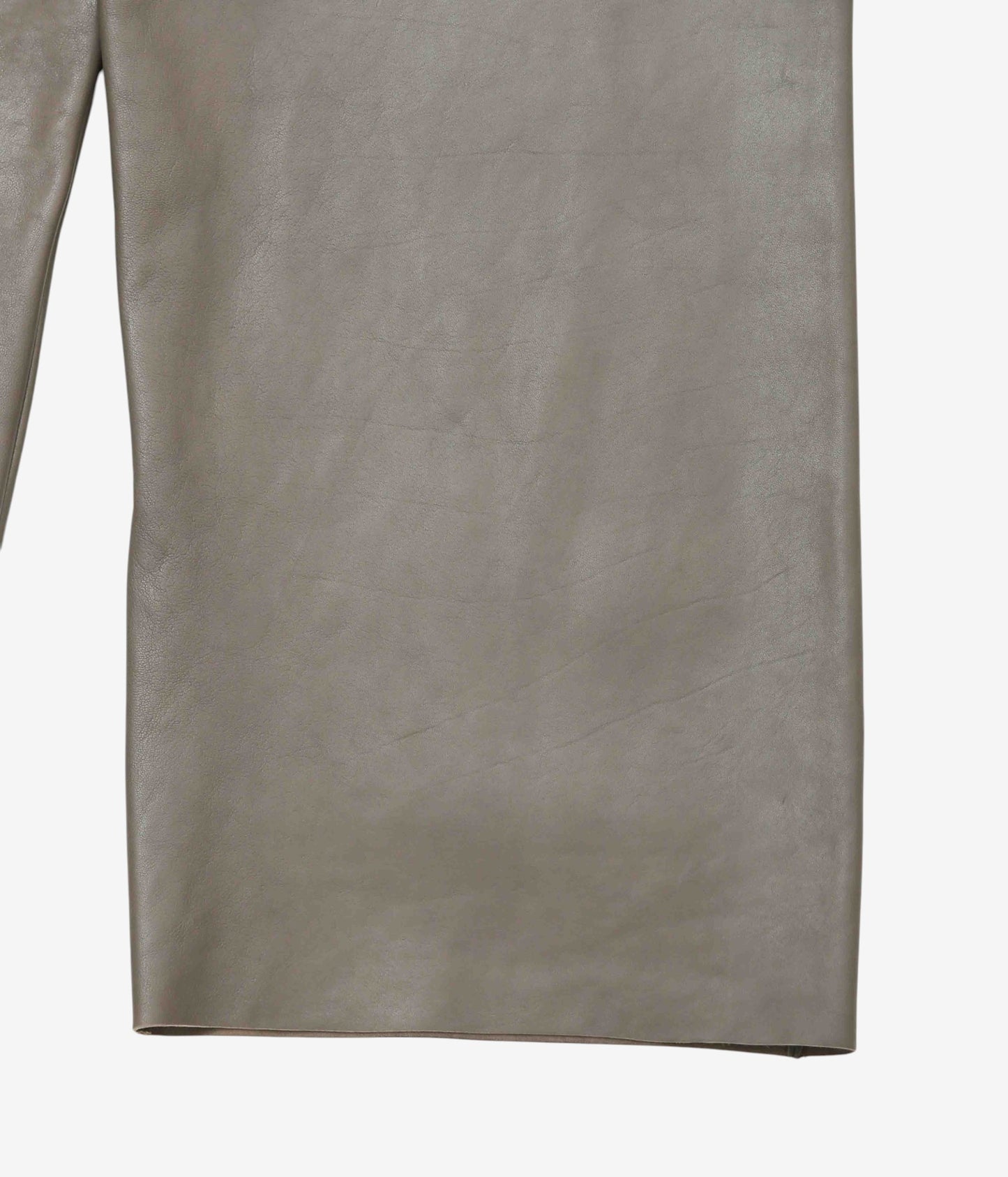 GABRIELA COLL GARMENTS "NO.249 LEATHER FULL TROUSERS" (DUST)