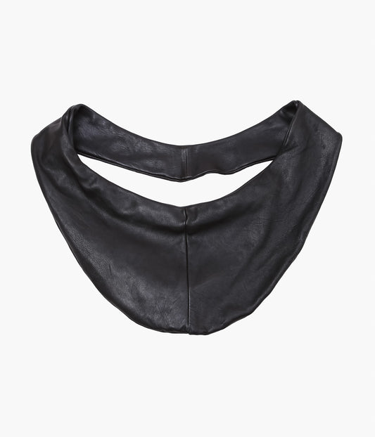 GABRIELA COLL GARMENTS ''NO.250 CROSSED LEATHER BAG'' (BLACK)