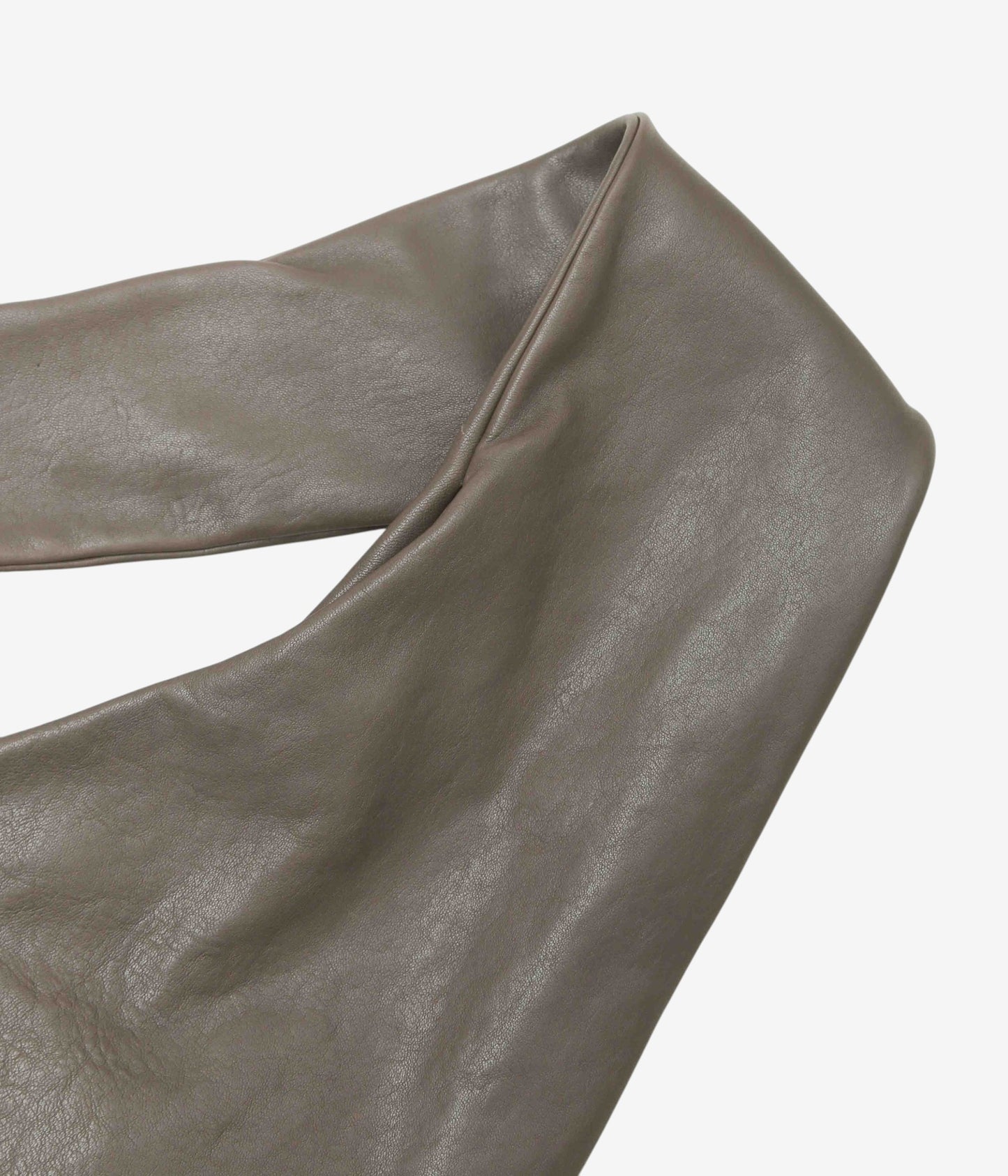 GABRIELA COLL GARMENTS "NO.250 LEATHER CROSSED BAG" (DUST)