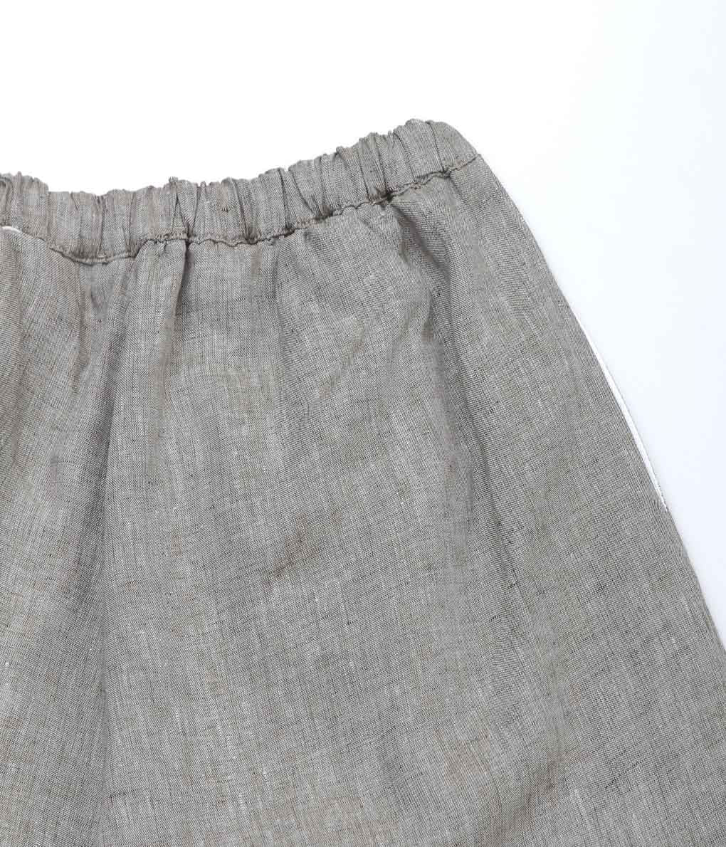 GABRIELA COLL GARMENTS ''NO.259 LINEN SHORT TROUSERS'' (GREY MELANGE)