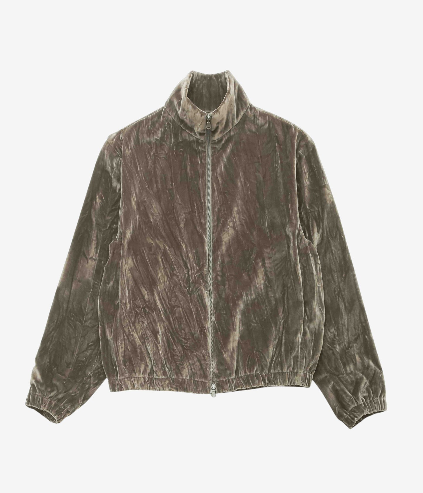 GABRIELA COLL GARMENTS "NO.261 COTTON VELVET ZIPPER JACKET" (DUST)
