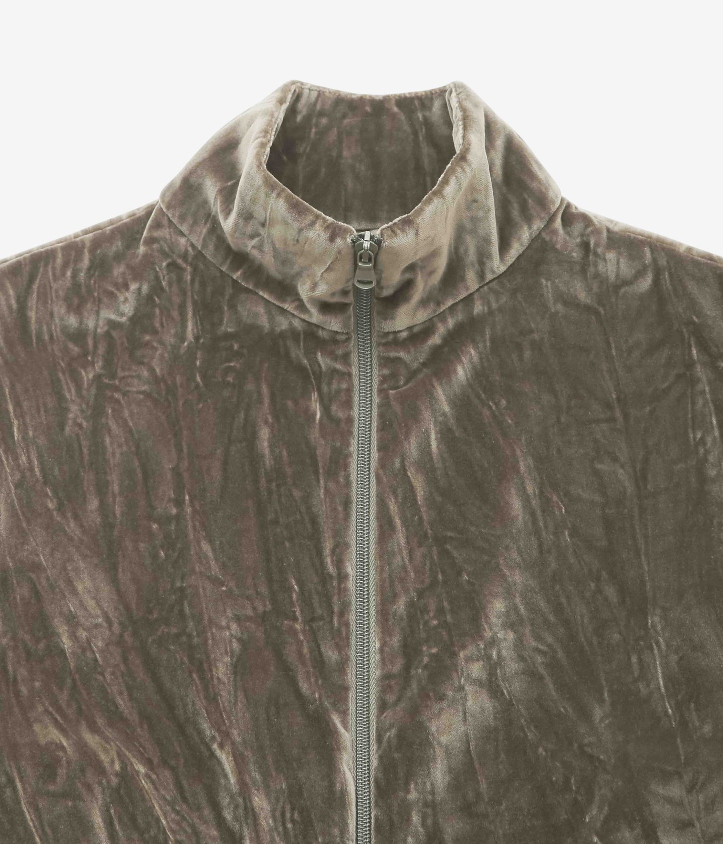 GABRIELA COLL GARMENTS "NO.261 COTTON VELVET ZIPPER JACKET" (DUST)
