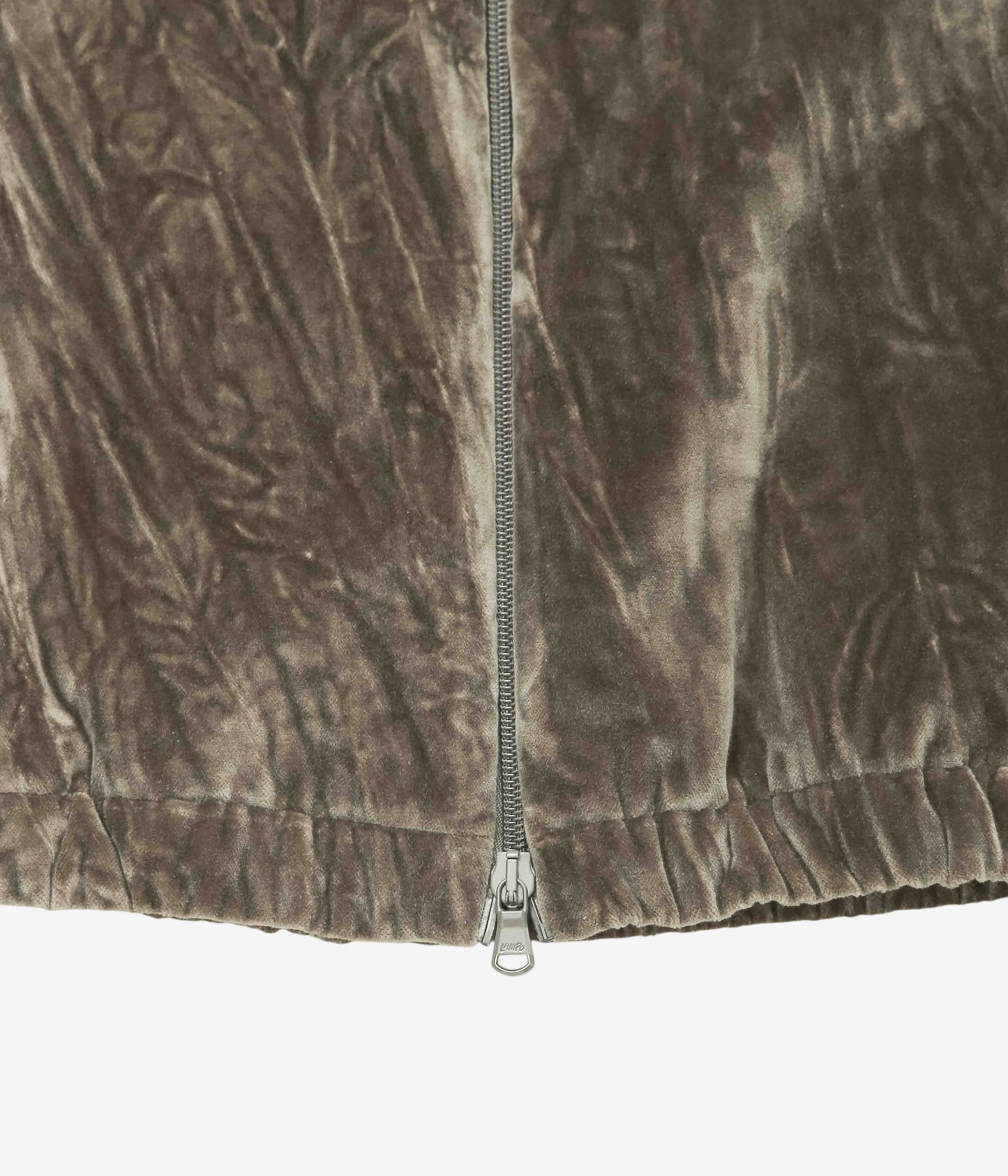 GABRIELA COLL GARMENTS "NO.261 COTTON VELVET ZIPPER JACKET" (DUST)