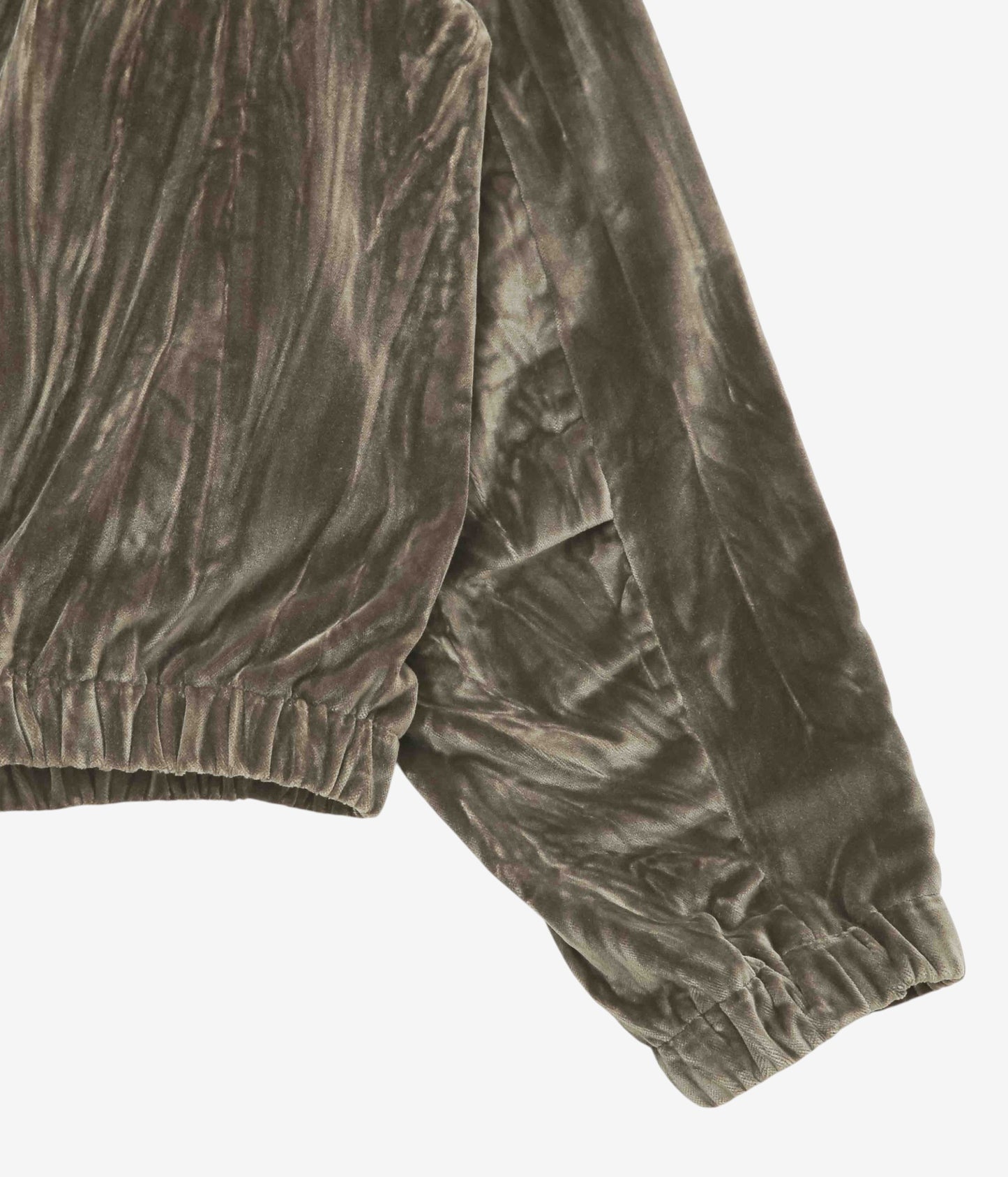GABRIELA COLL GARMENTS "NO.261 COTTON VELVET ZIPPER JACKET" (DUST)
