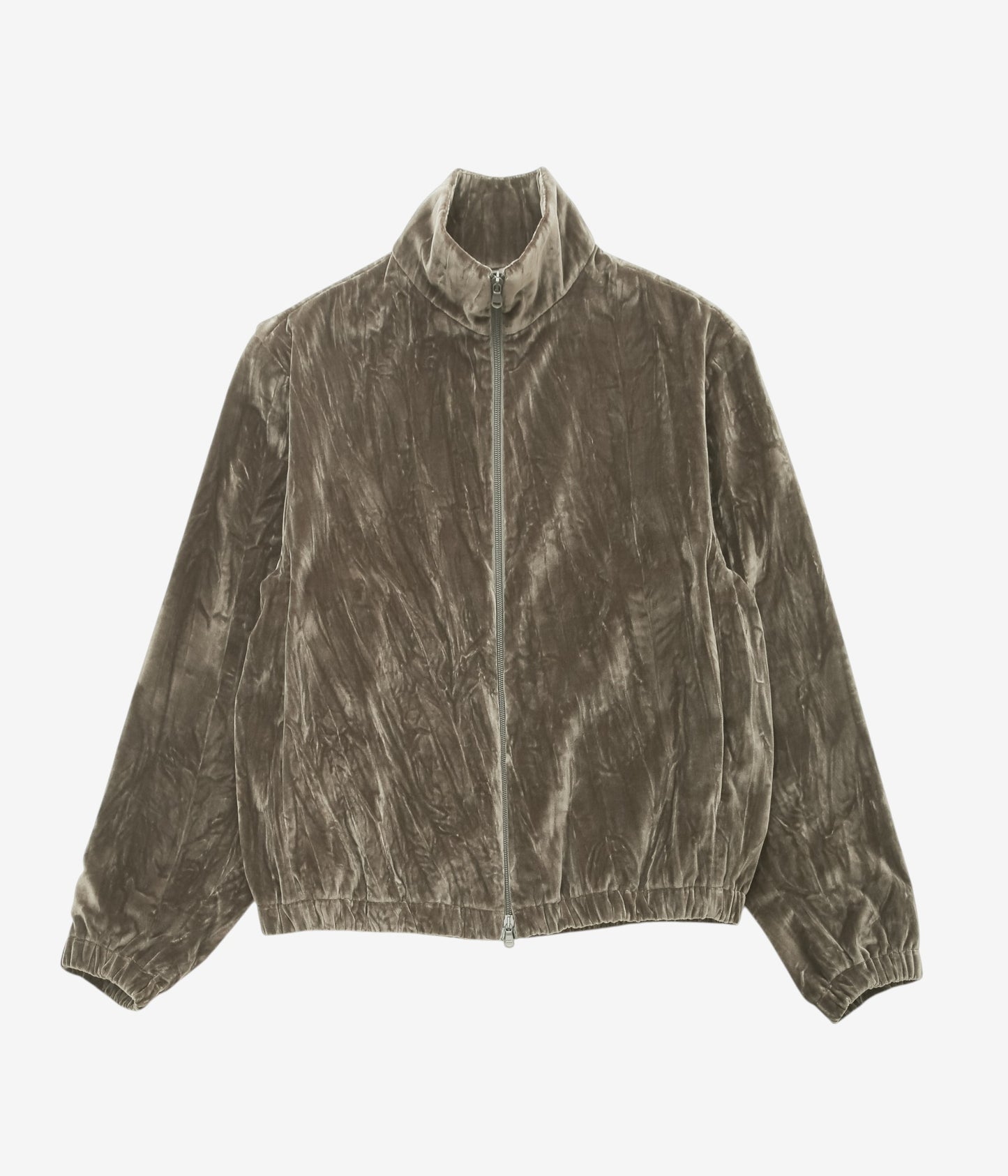 GABRIELA COLL GARMENTS "NO.261 COTTON VELVET ZIPPER JACKET" (DUST)