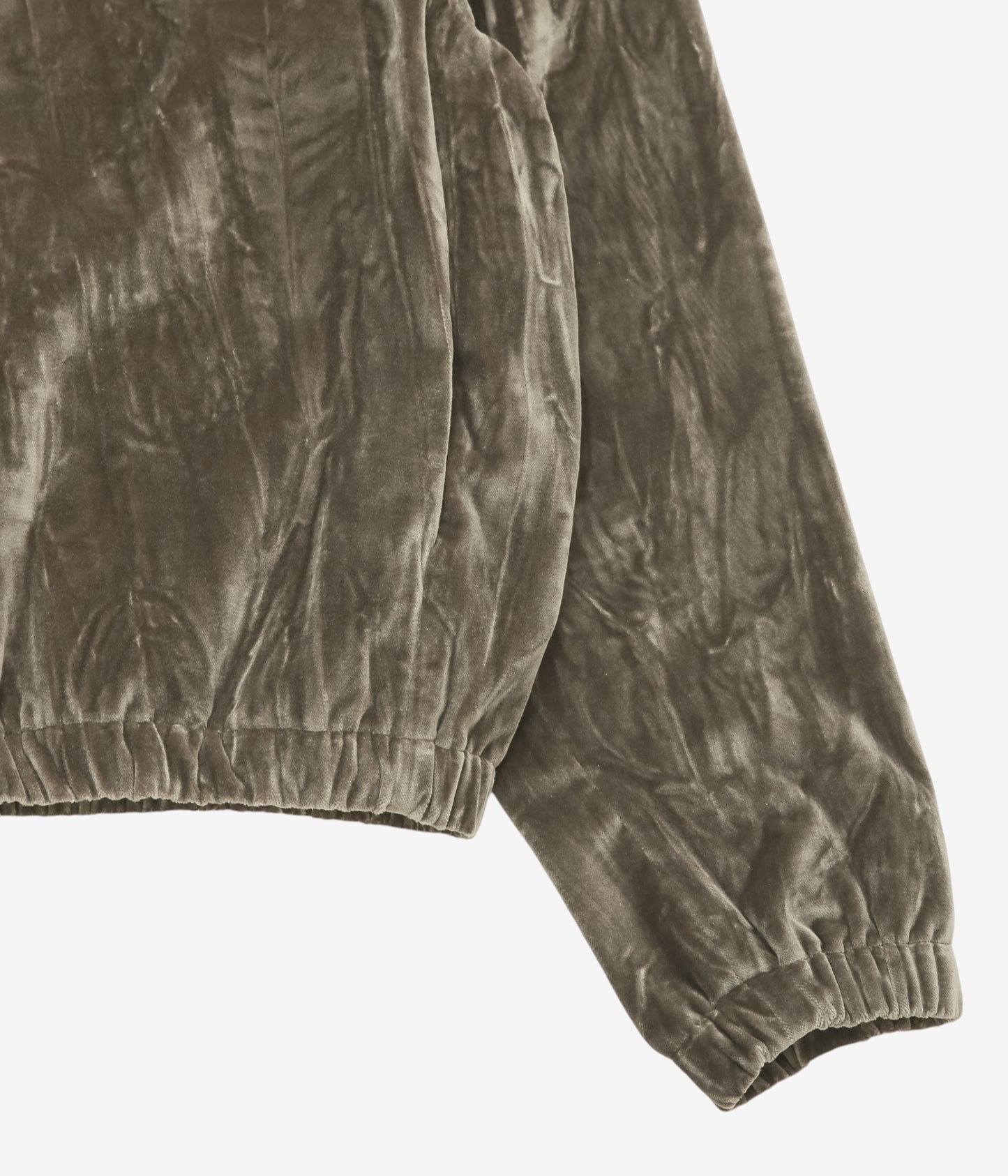 GABRIELA COLL GARMENTS "NO.261 COTTON VELVET ZIPPER JACKET" (DUST)