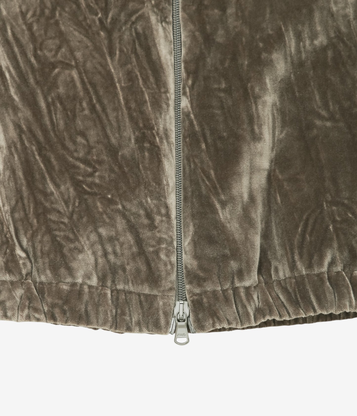 GABRIELA COLL GARMENTS "NO.261 COTTON VELVET ZIPPER JACKET" (DUST)