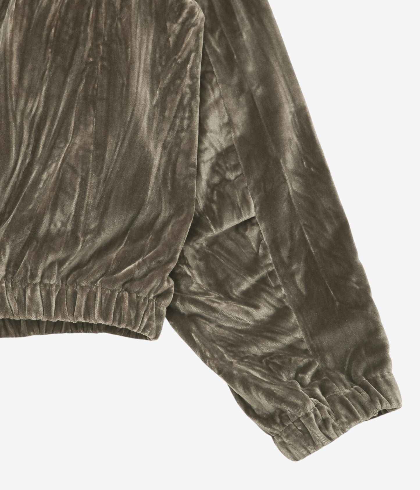 GABRIELA COLL GARMENTS "NO.261 COTTON VELVET ZIPPER JACKET" (DUST)
