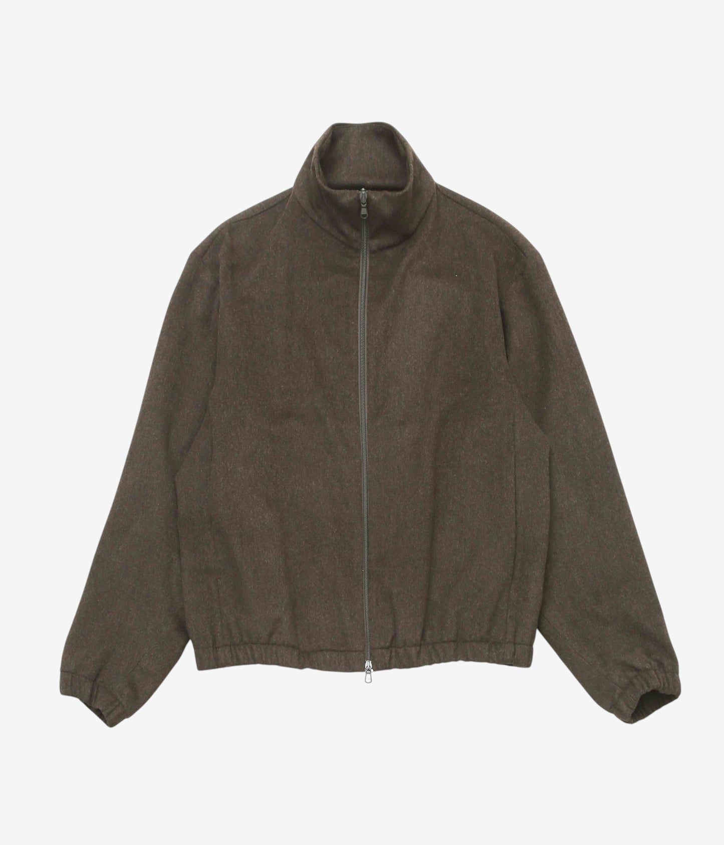 GABRIELA COLL GARMENTS ''NO.261 HEAVY WOOL ZIPPER JACKET'' (BROWN)