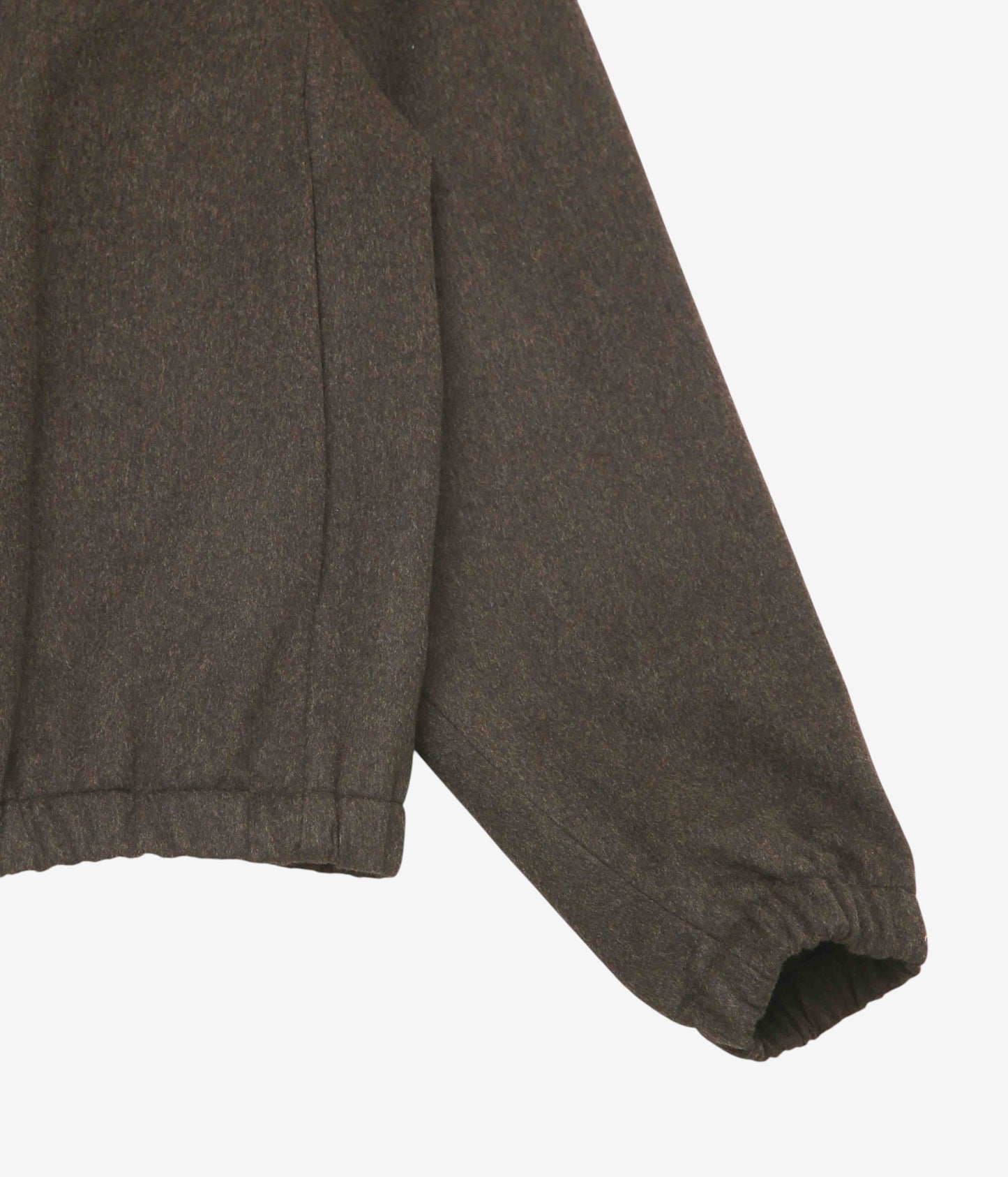 GABRIELA COLL GARMENTS ''NO.261 HEAVY WOOL ZIPPER JACKET'' (BROWN)