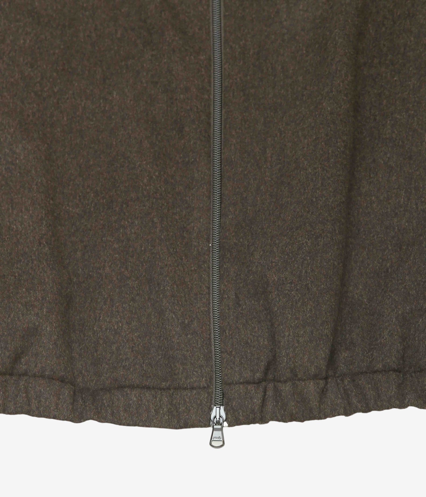 GABRIELA COLL GARMENTS ''NO.261 HEAVY WOOL ZIPPER JACKET'' (BROWN)