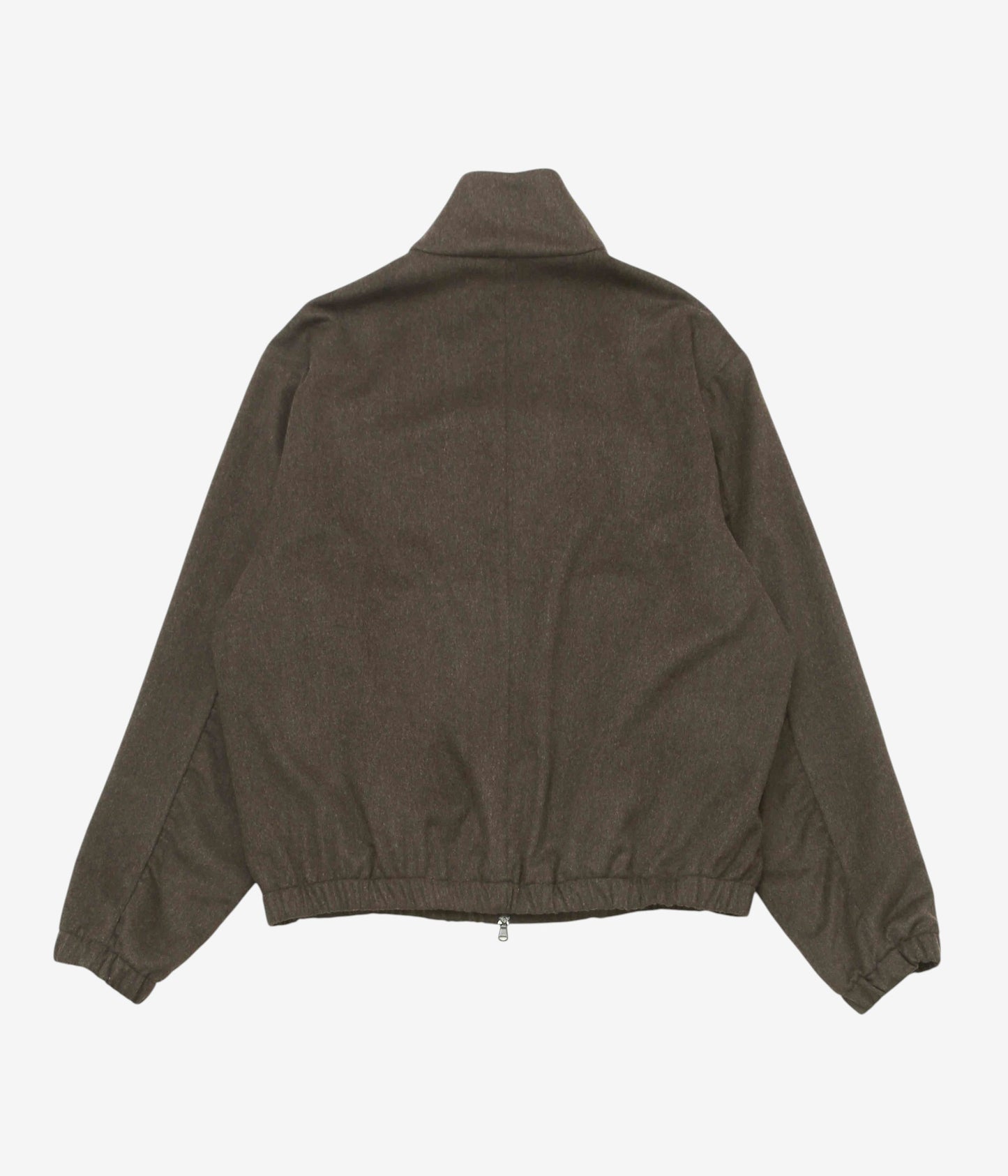 GABRIELA COLL GARMENTS ''NO.261 HEAVY WOOL ZIPPER JACKET'' (BROWN)