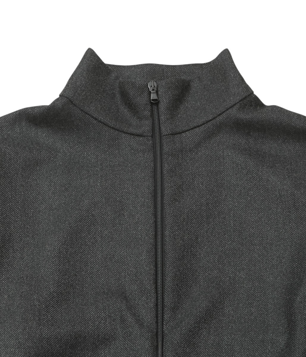 GABRIELA COLL GARMENTS ''NO.261 SPECIAL WOOL ZIPPER JACKET'' (GREY HERRINGBONE)