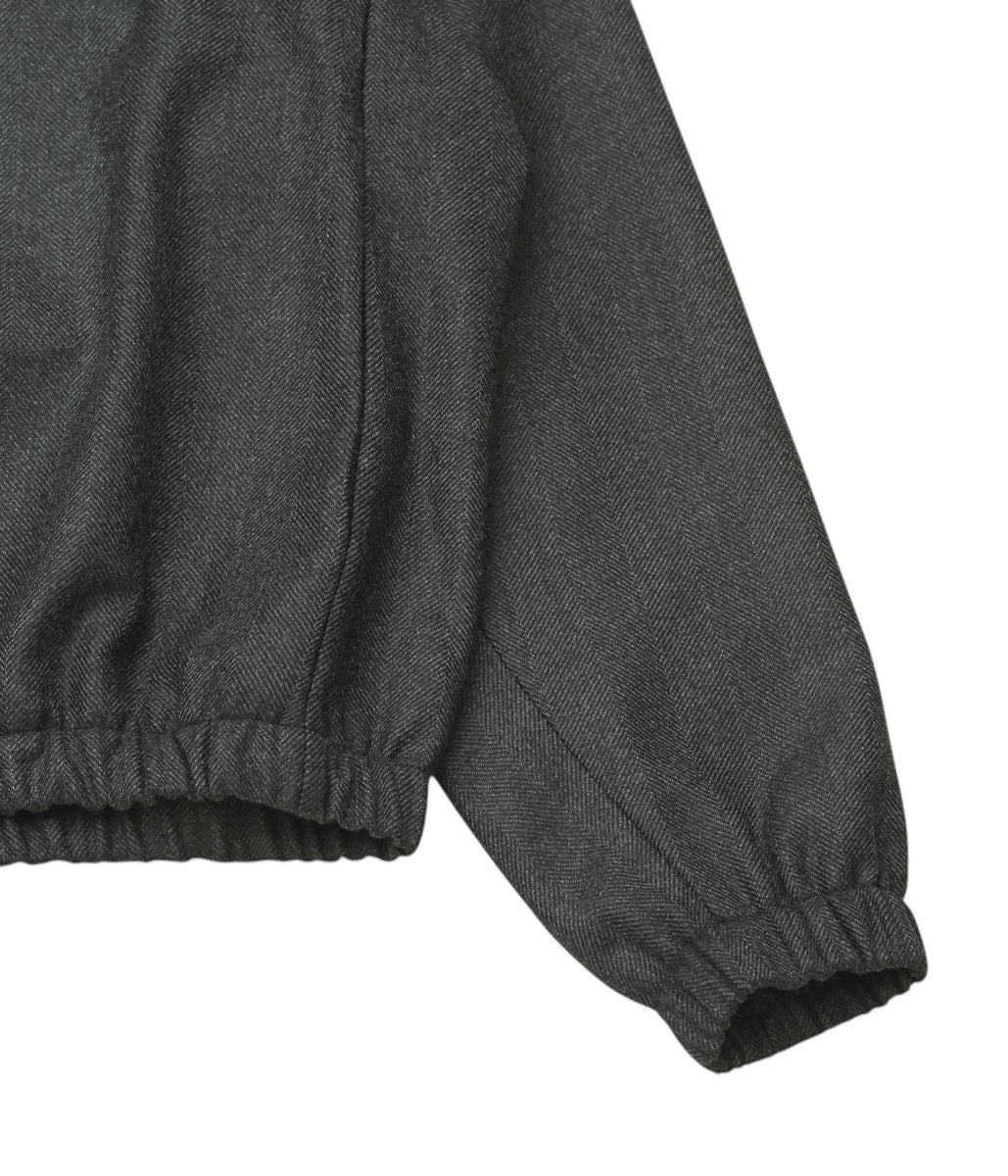 GABRIELA COLL GARMENTS ''NO.261 SPECIAL WOOL ZIPPER JACKET'' (GREY HERRINGBONE)