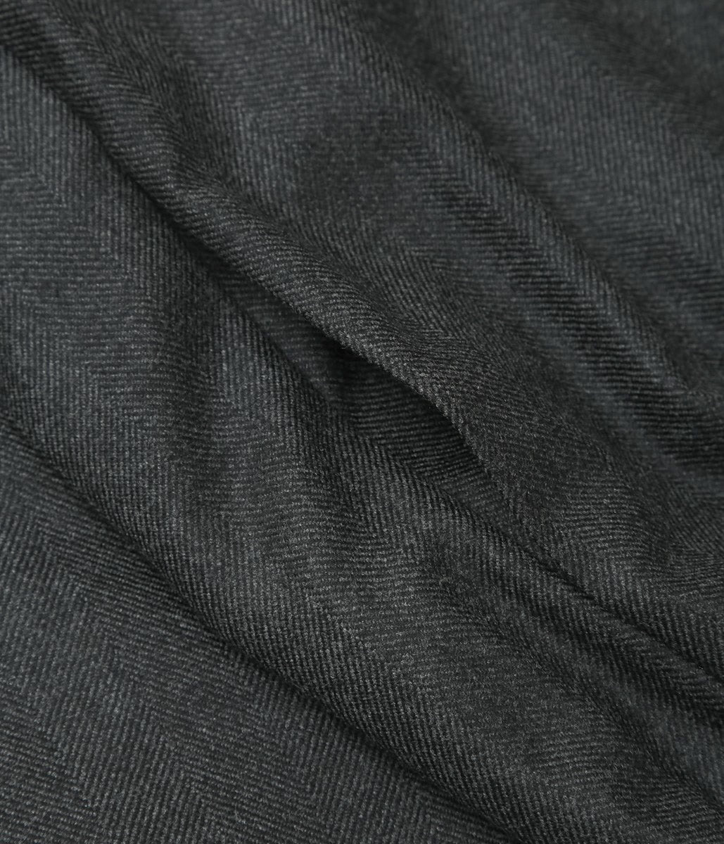 GABRIELA COLL GARMENTS ''NO.261 SPECIAL WOOL ZIPPER JACKET'' (GREY HERRINGBONE)