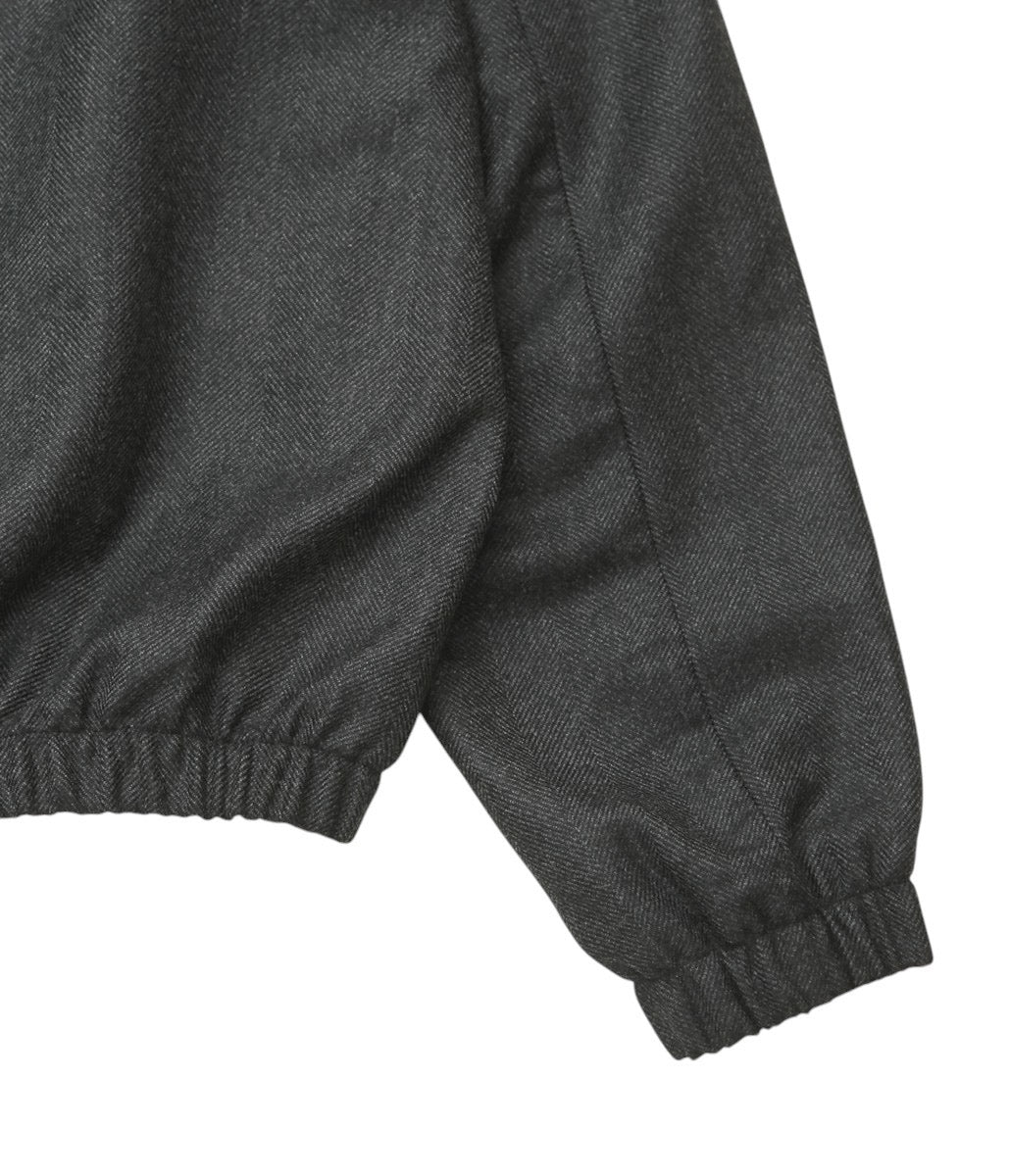GABRIELA COLL GARMENTS ''NO.261 SPECIAL WOOL ZIPPER JACKET'' (GREY HERRINGBONE)
