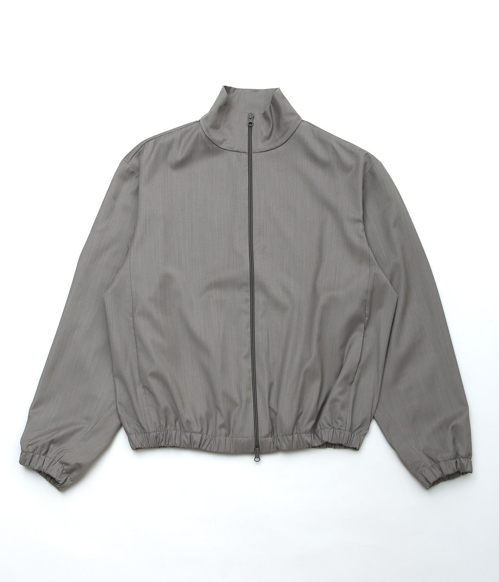 GABRIELA COLL GARMENTS ''NO.261 SUMMER WOOL ZIPPER JACKET'' (GREY HERRINGBONE)