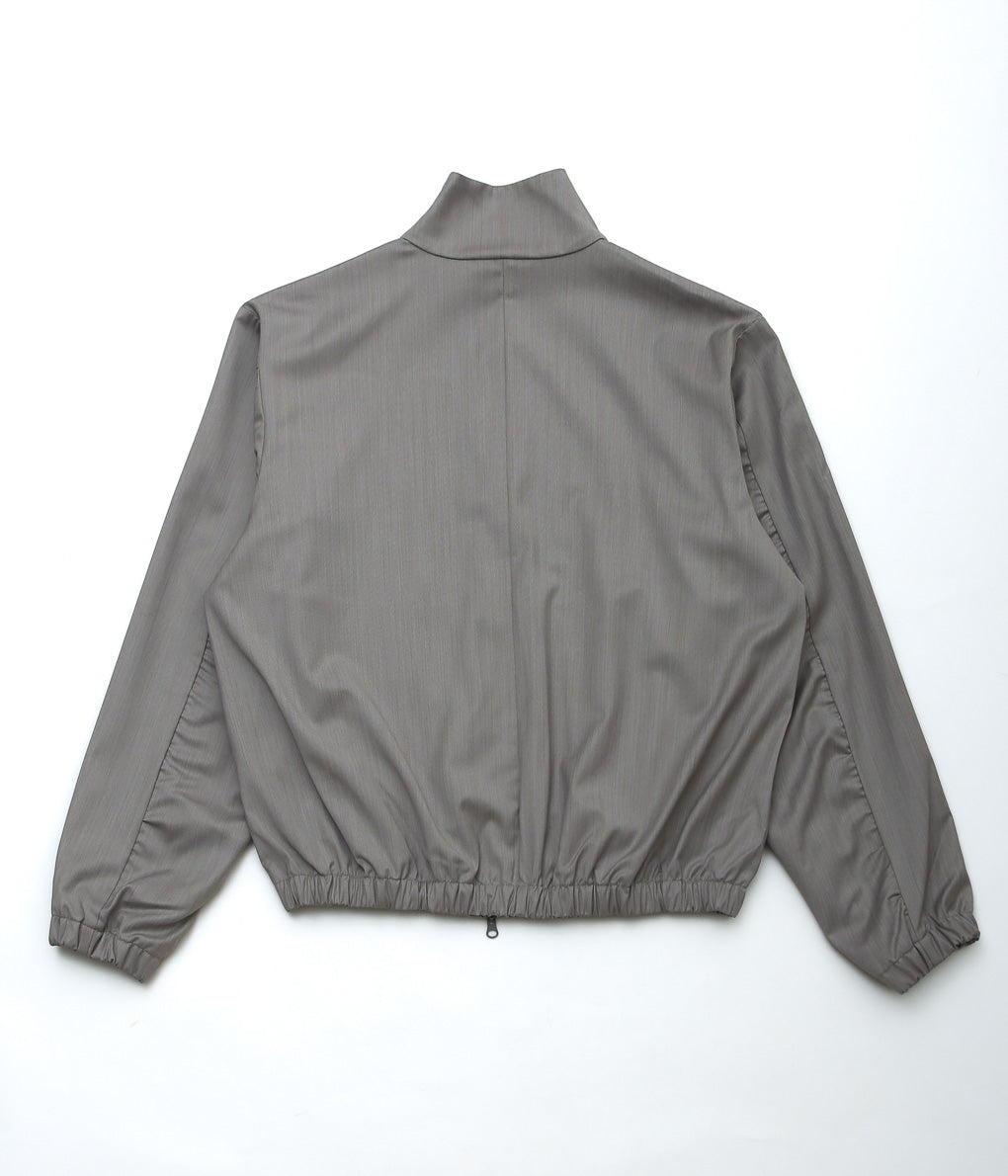 GABRIELA COLL GARMENTS ''NO.261 SUMMER WOOL ZIPPER JACKET'' (GREY HERRINGBONE)