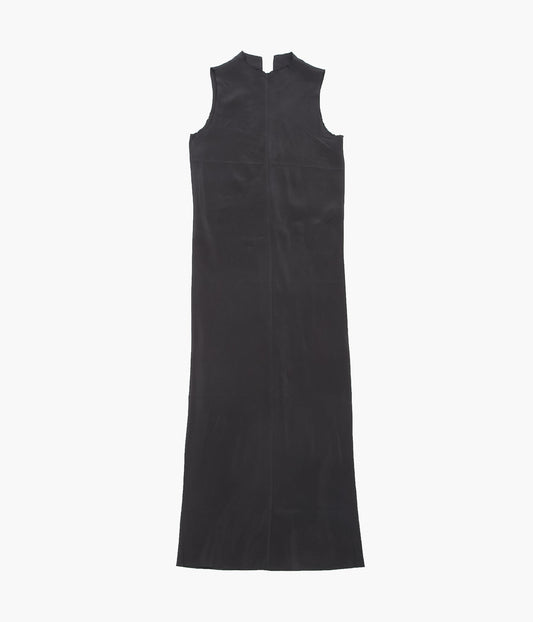 GABRIELA COLL GARMENTS ''NO.271 CUPRO CENTER SEAMS DRESS'' (BLACK)