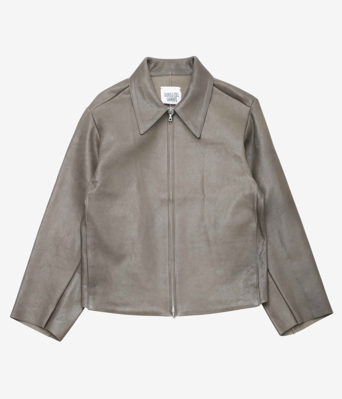 GABRIELA COLL GARMENTS "NO.285 LEATHER POCKET JACKET" (DUST)