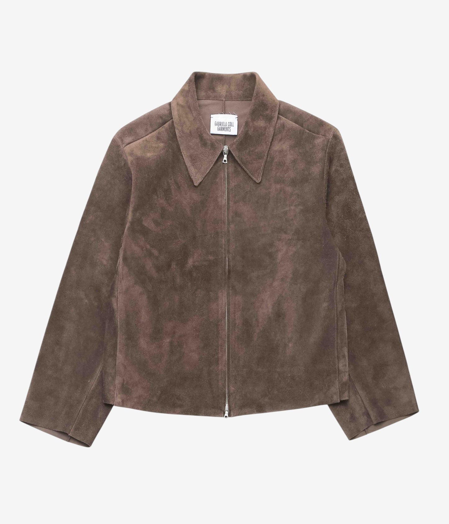 GABRIELA COLL GARMENTS "NO.285 SUEDE POCKET JACKET" (BROWN SUEDE)