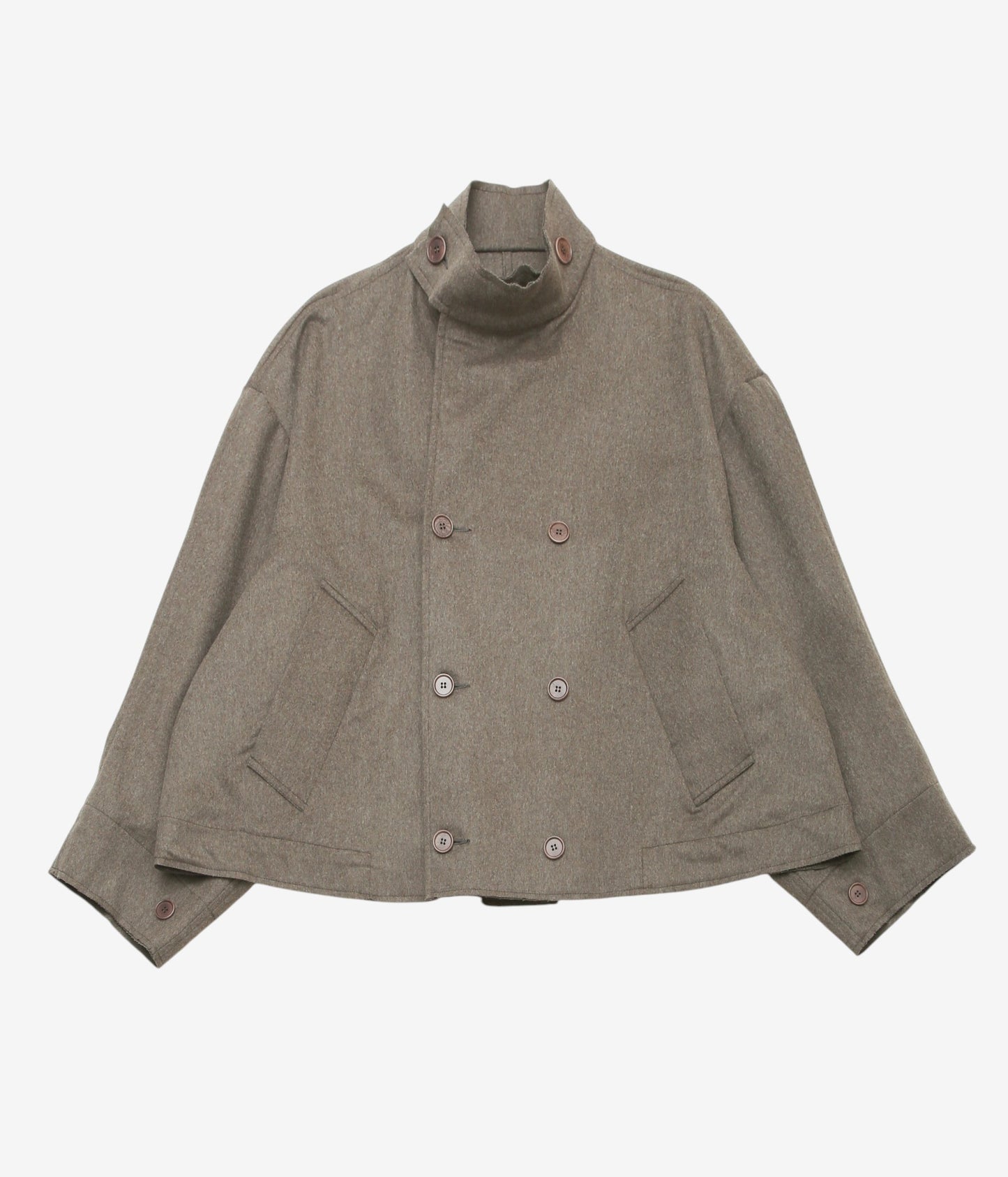 GABRIELA COLL GARMENTS ''NO.286 HEAVY WOOL CROPPED OVERSIZED JACKET'' (DUST)