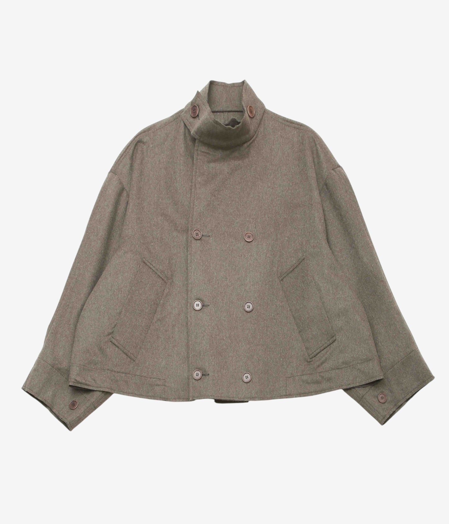 GABRIELA COLL GARMENTS "NO.286 HEAVY WOOL CROPPED OVERSIZED JACKET" (DUST)