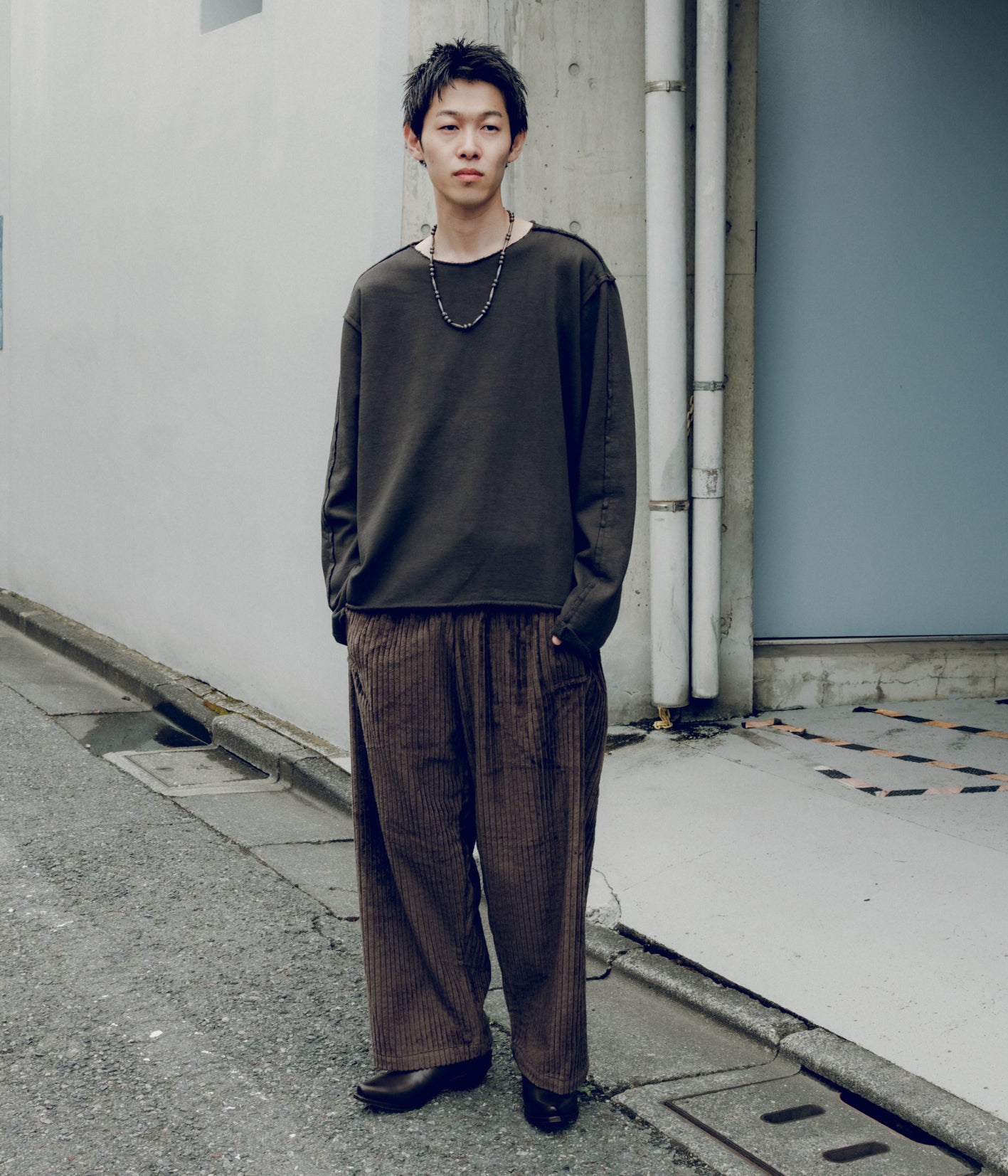 GABRIELA COLL GARMENTS ''NO.287 CORDUROY FLAP POCKET TROUSERS