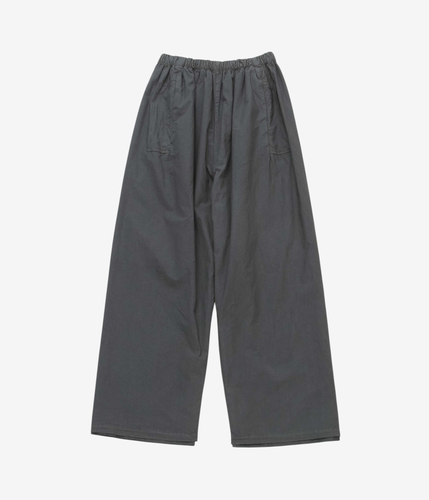 GABRIELA COLL GARMENTS ''NO.287 POPLIN DOUBLE FLAP POCKET TROUSERS'' (BLACK)