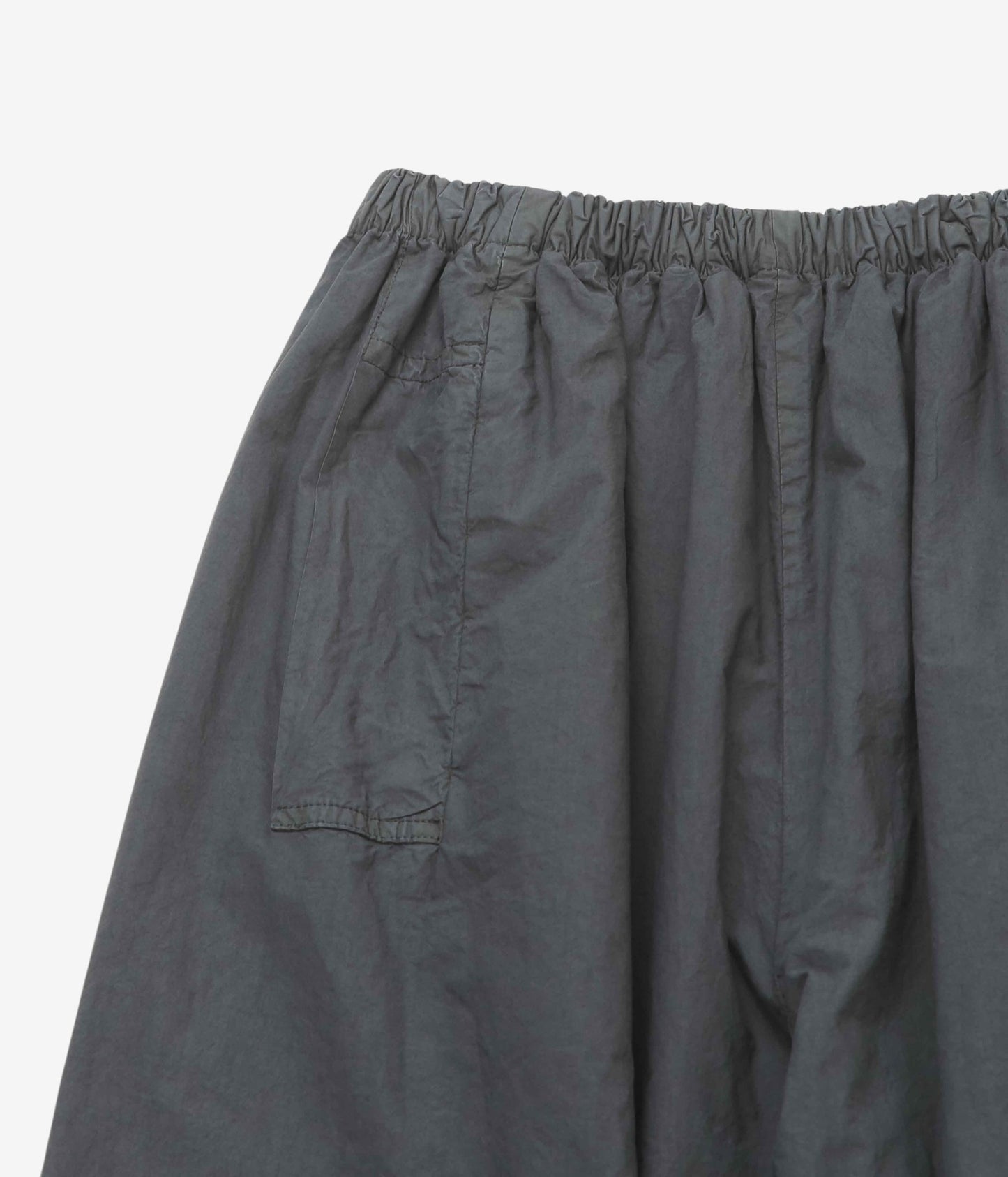GABRIELA COLL GARMENTS ''NO.287 POPLIN DOUBLE FLAP POCKET TROUSERS'' (BLACK)