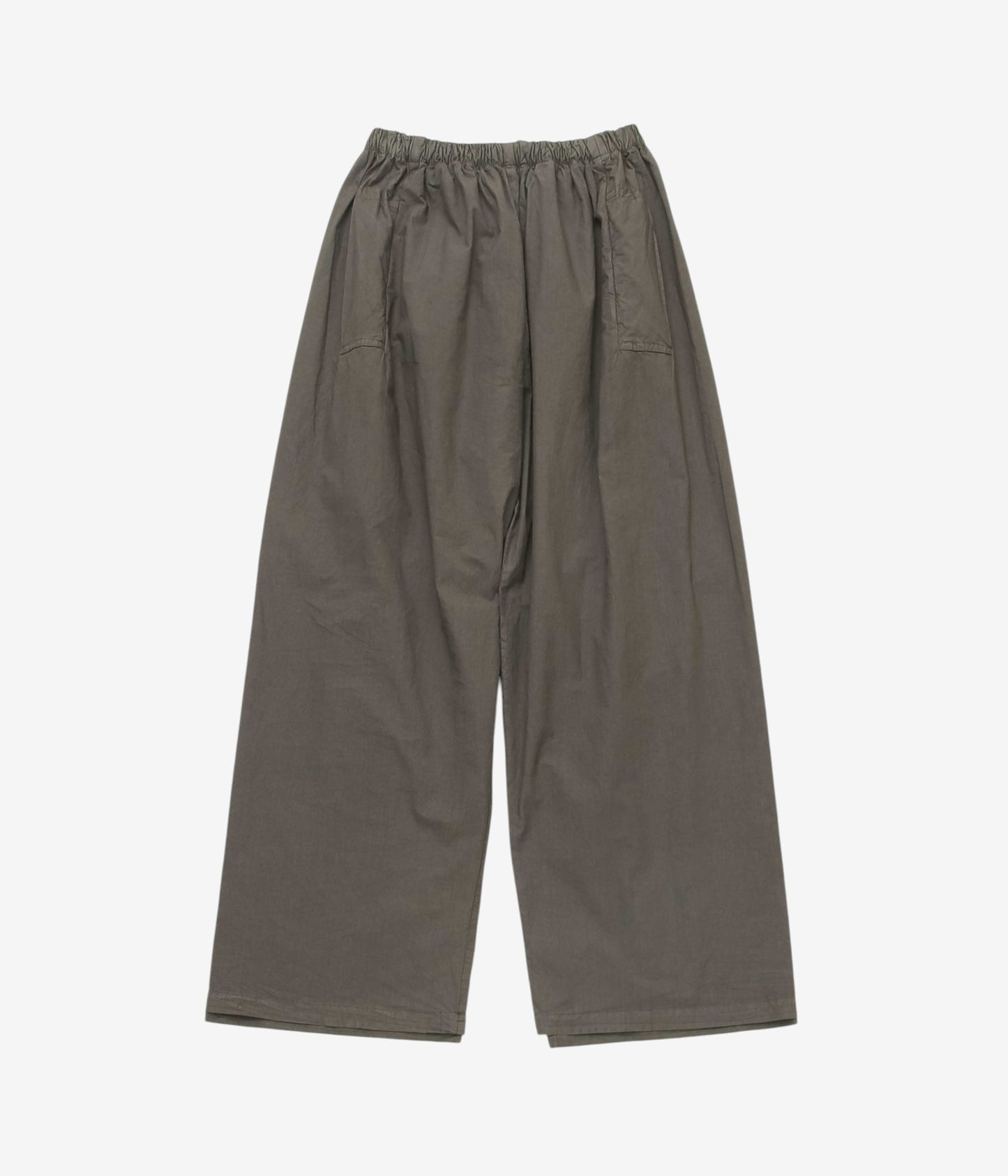 GABRIELA COLL GARMENTS "NO.287 POPLIN DOUBLE FLAP POCKET TROUSERS" (BROWN)