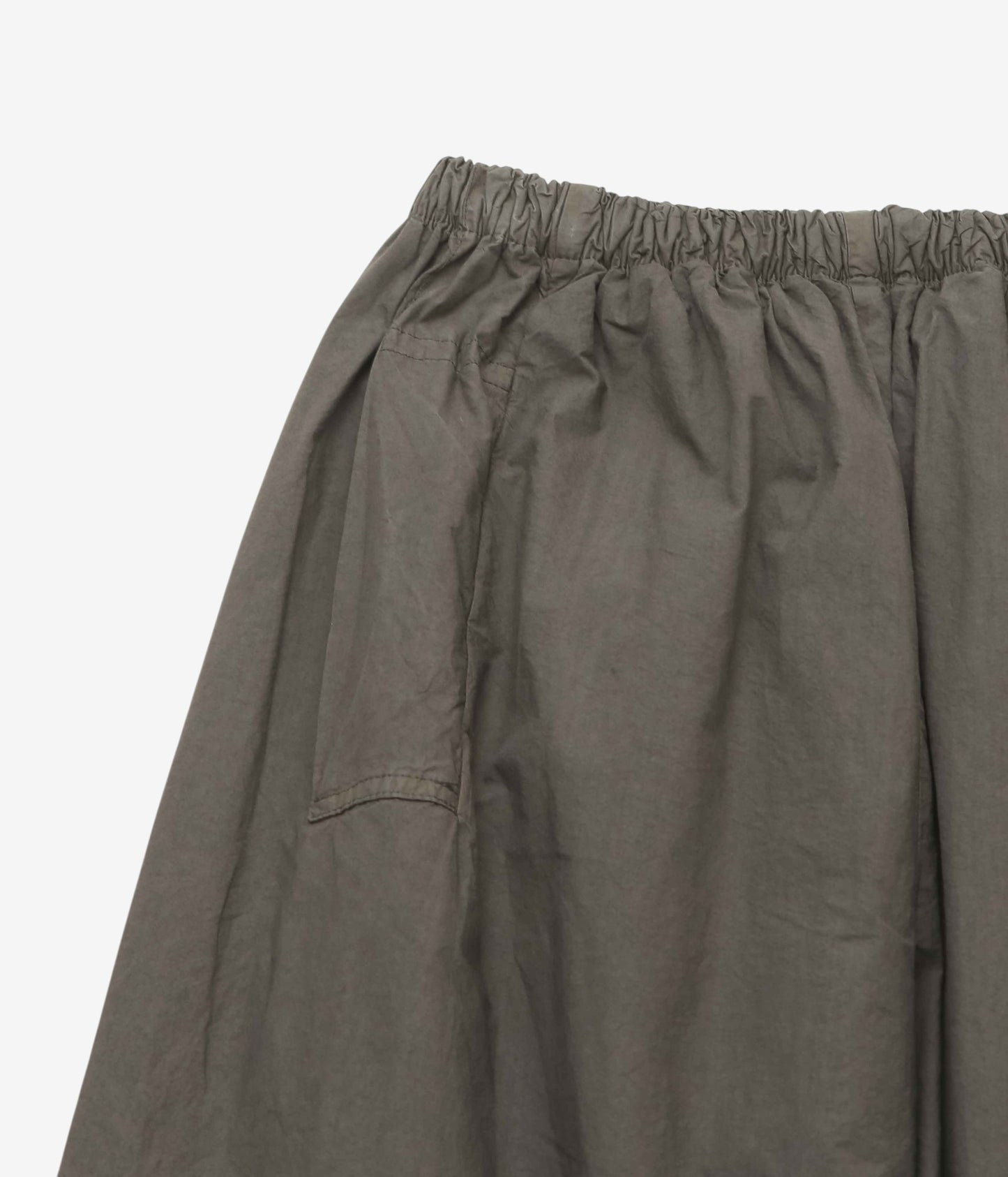 GABRIELA COLL GARMENTS "NO.287 POPLIN DOUBLE FLAP POCKET TROUSERS" (BROWN)