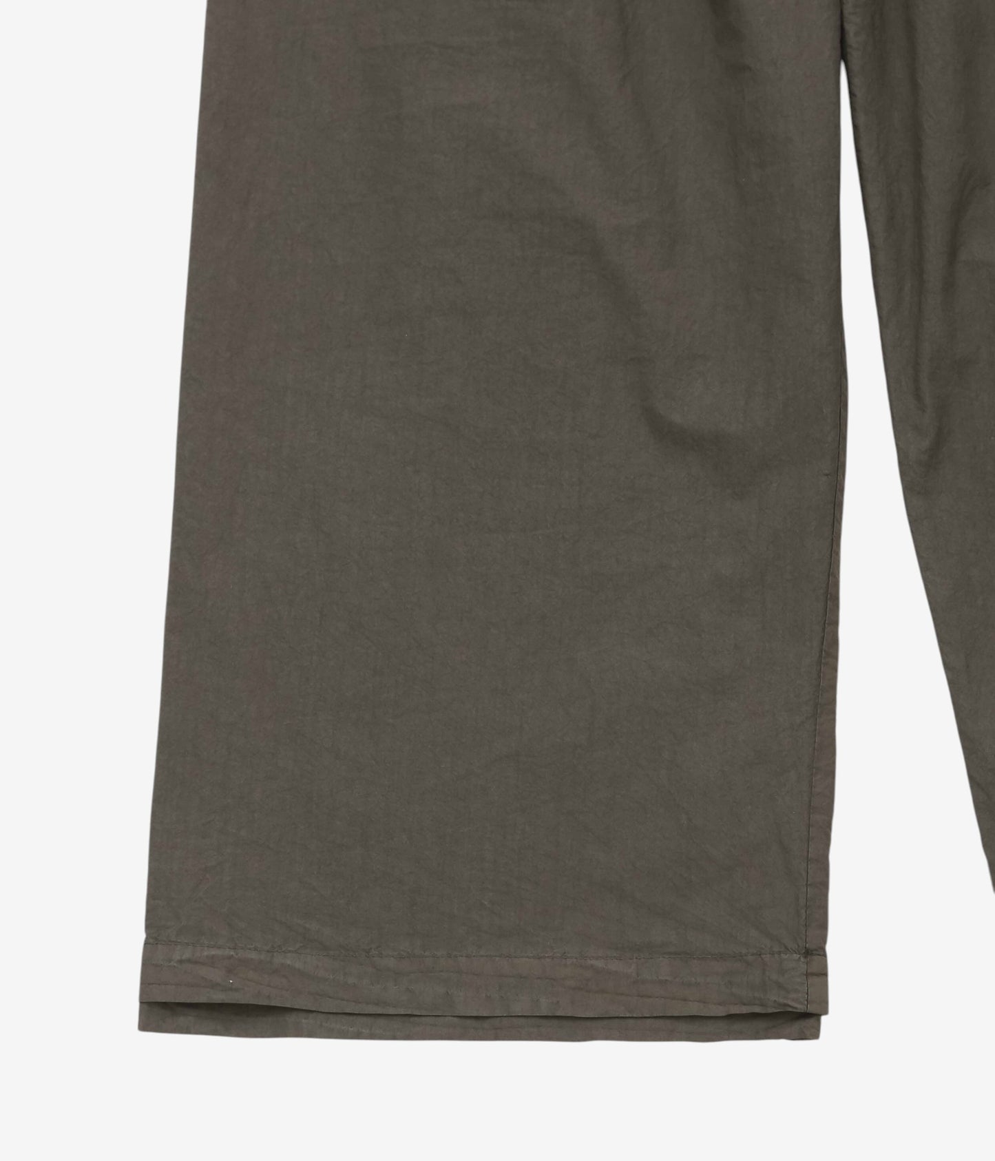 GABRIELA COLL GARMENTS "NO.287 POPLIN DOUBLE FLAP POCKET TROUSERS" (BROWN)